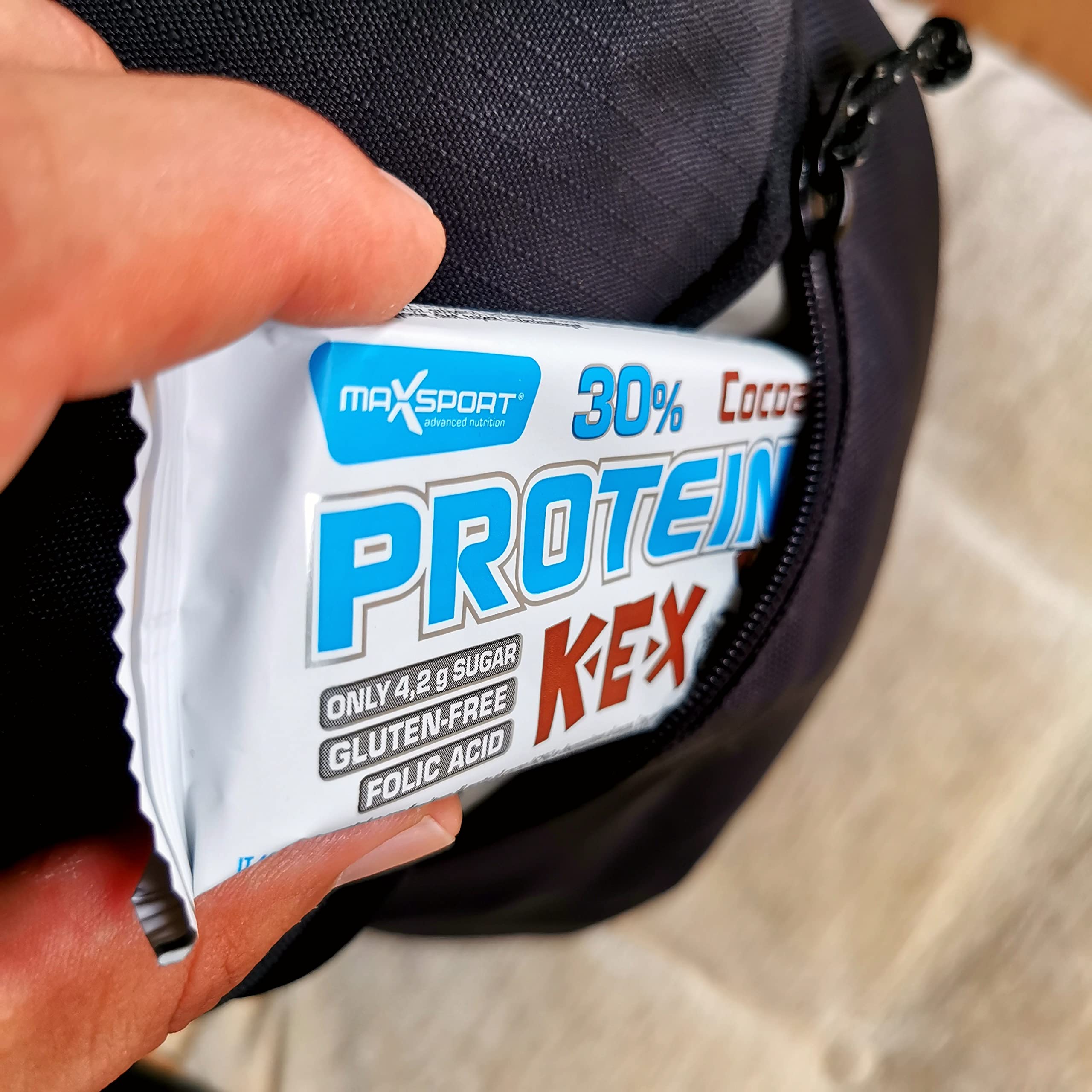 Maxsport Nutrition High Protein Wafer Bars - 30-33% Protein, Gluten Free, Chocolate Flavor (20 Count) - Perfect for Post-Workout Recovery, Healthy Snacking & On-the-Go Nutrition