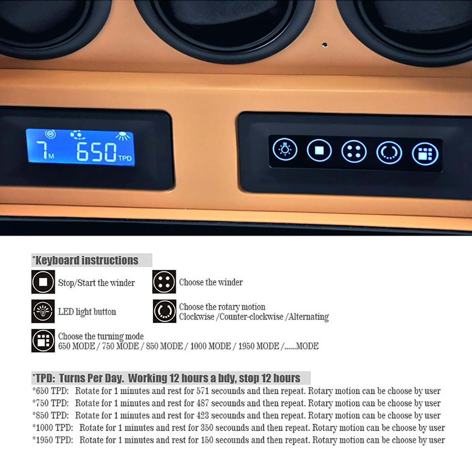 2-Slot Automatic Watch Winder Box - Mechanical Watch Winder with Antimagnetic LCD Control & Vertical Rotation | Perfect for Watch Storage, Collection Display, and Keeping Automatic Watches Running When Not Worn