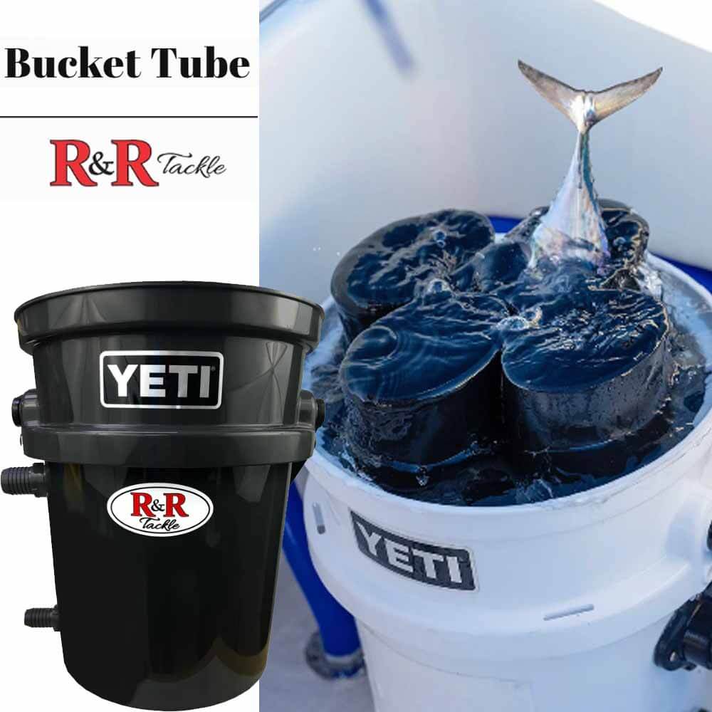 R&R Tackle Bucket Tube - Durable Fishing Gear Storage for Boats, Kayaks & Outdoor Adventures | Perfect for Bait, Lures & Tackle Organization
