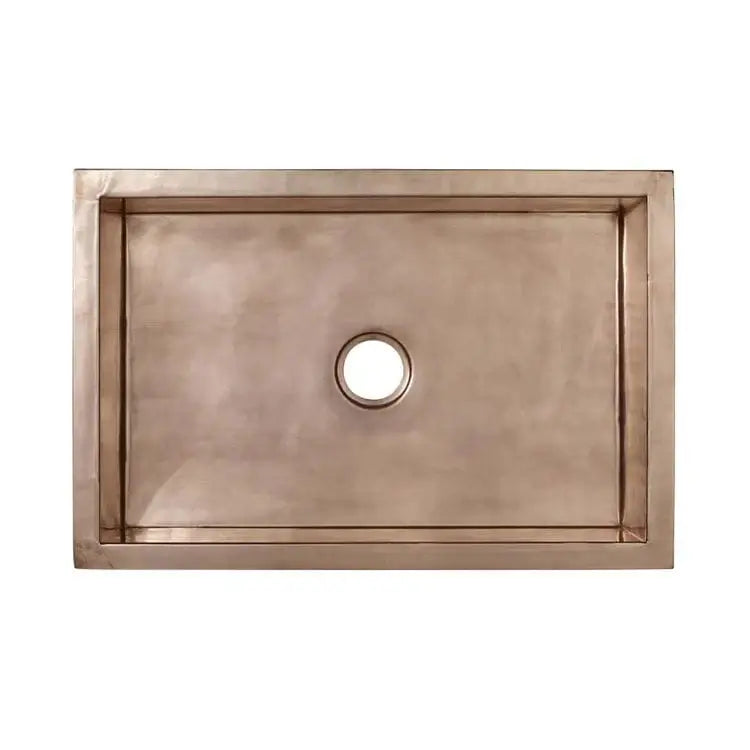 Handcrafted Copper Farmhouse Kitchen Sink - 33