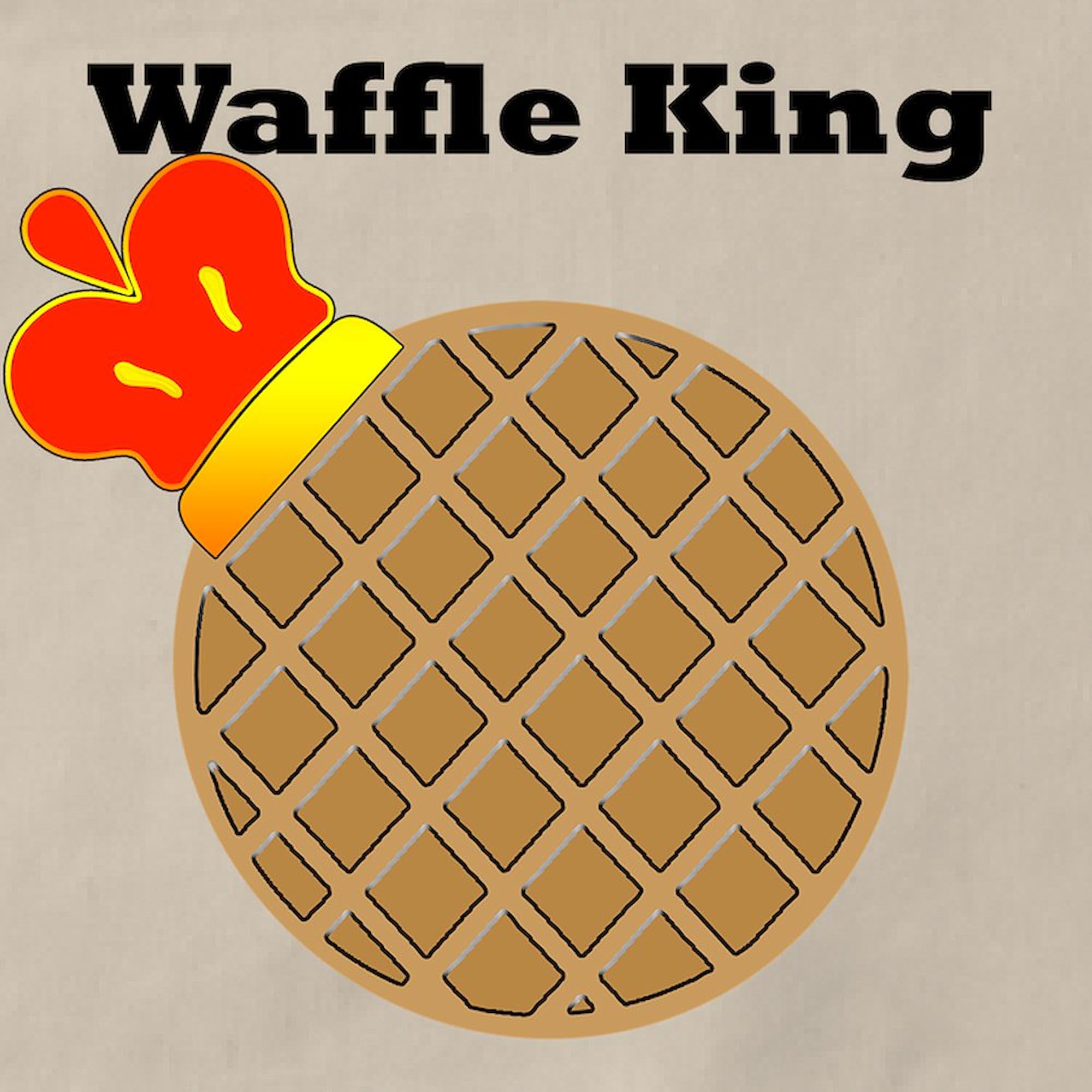 Waffle King Kitchen Apron with Pockets - Adjustable Grilling & Baking Apron for Men & Women - Perfect for Cooking, BBQ, Baking & Home Kitchen Use