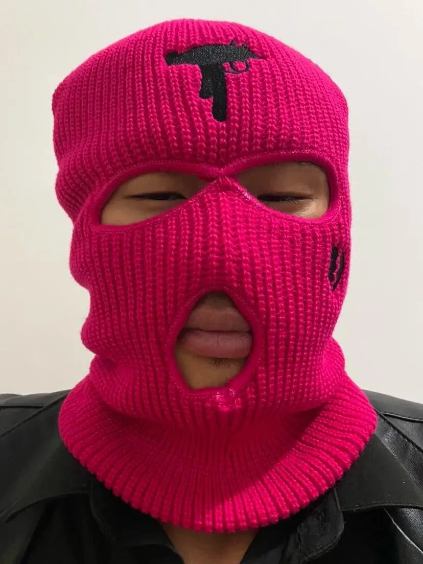 Winter Windproof Neck Warmer & Balaclava for Men & Women - 3-Hole Knitted Full Face Cover Ski Mask for Outdoor Sports (Hiking, Skiing, Snowboarding, Motorcycling)