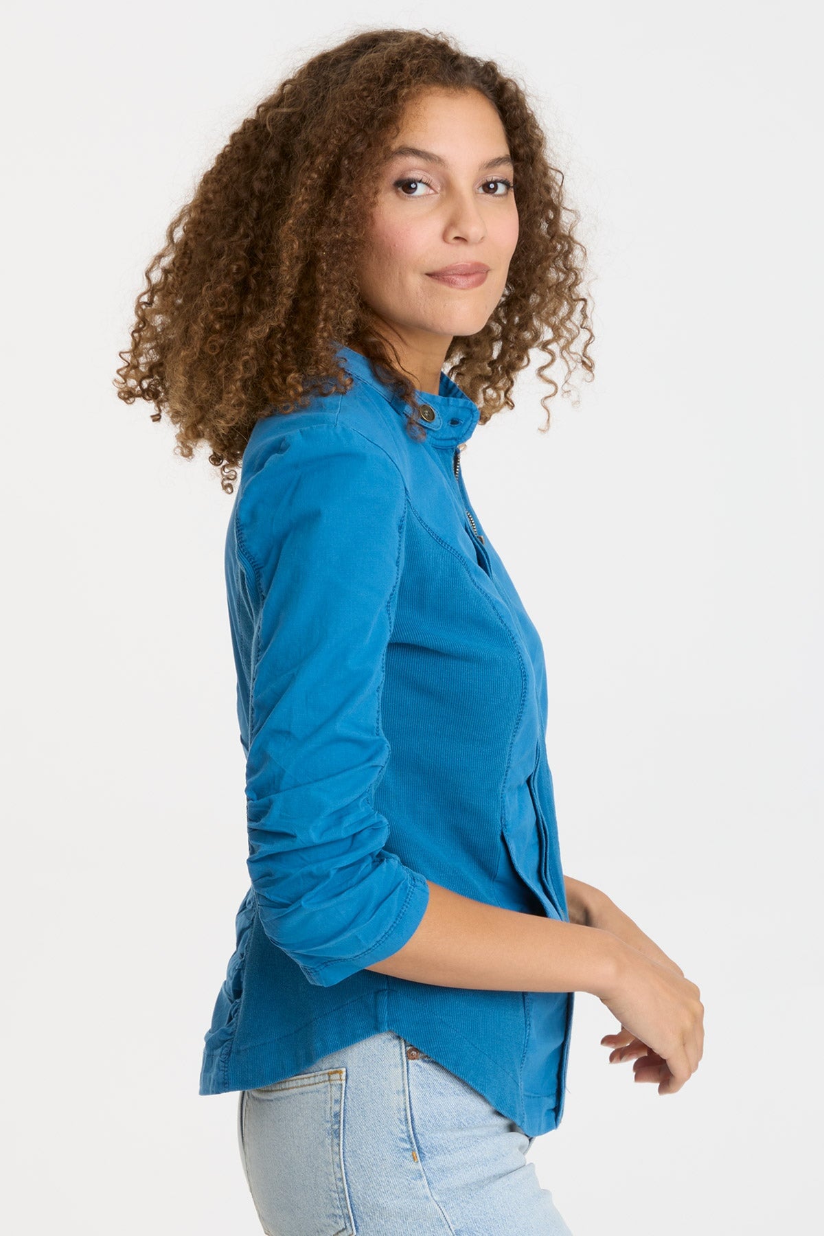 Janet Jacket Poseidon Pigment - Stylish Waterproof Windbreaker for Outdoor Activities, Hiking & Travel