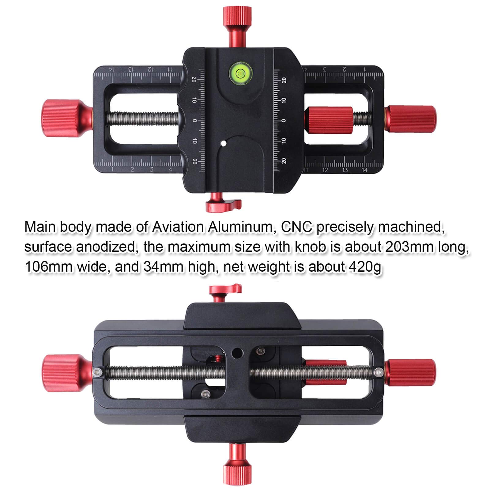 iShoot 150mm Macro Focusing Rail Slider - All Metal Camera Support Bracket with Arca-Swiss Clamp & Quick Release Plate for DSLR/Mirrorless Close-Up Photography - Perfect for Product, Jewelry & Nature Macro Shots