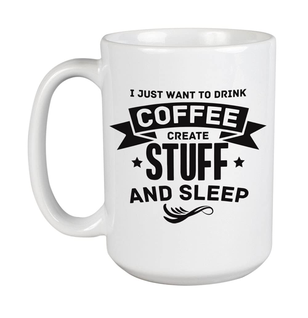Premium White Ceramic Coffee & Tea Mug (15oz) - Perfect for Home, Office & Gifts - Ideal for Coffee, Tea & Hot Beverages