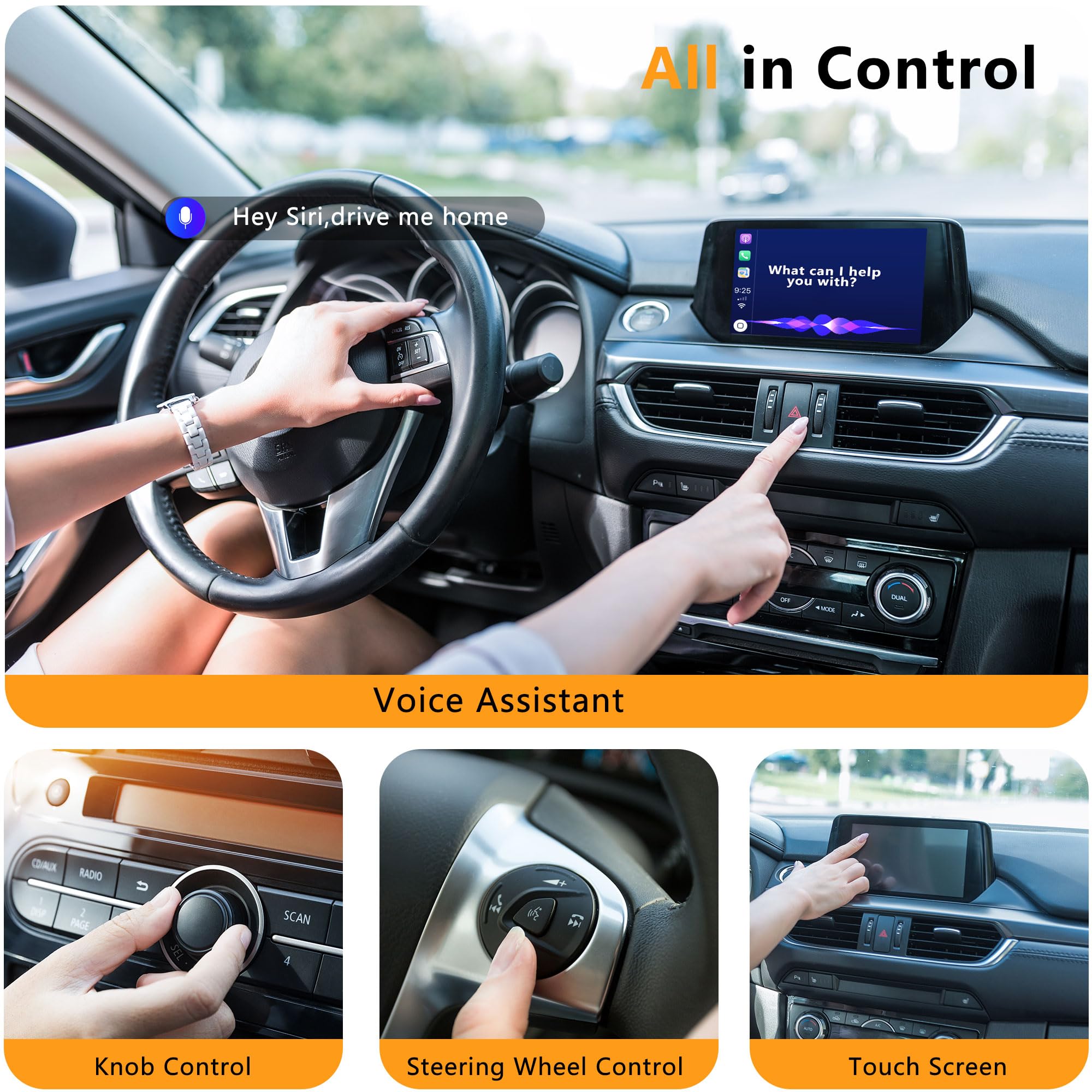 2024 Upgraded Wireless CarPlay Adapter - Convert Factory Wired to Wireless CarPlay for iPhone | Plug & Play | Multi-User Seamless Connection | Perfect for Commuting, Road Trips & Hands-Free Driving