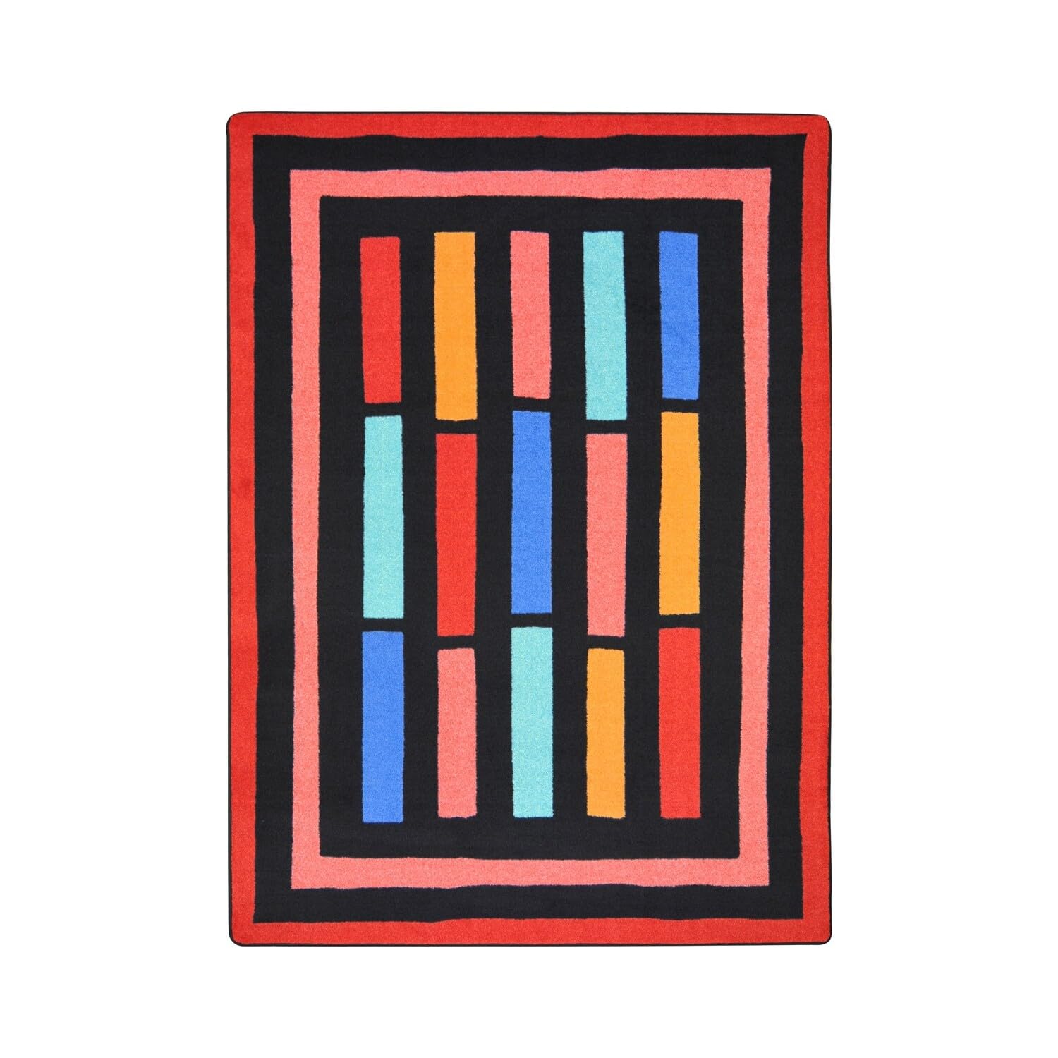 Joy Carpets Kid Essentials Traffic Jam Teen Area Rugs 7'8