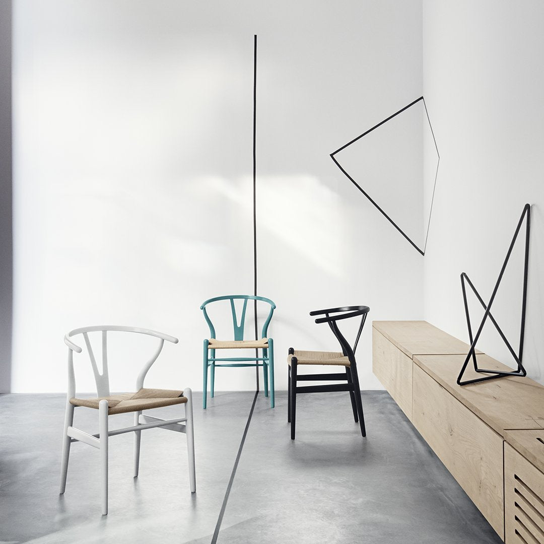 CH24 Wishbone Chair - Modern Scandinavian Dining Chair in Soft Colors | Perfect for Dining Rooms, Kitchens, and Home Offices