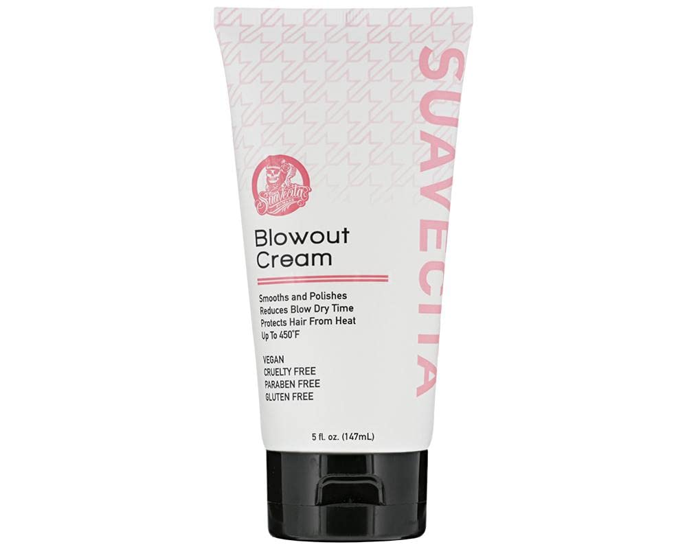Suavecita Hydrating Hair Blowout Set - Vegan Shampoo & Conditioner with Blowout Cream & Hair Clips (Small & Large) - Cruelty Free, Paraben Free, Gluten Free for Smooth Salon-Style Blowouts at Home