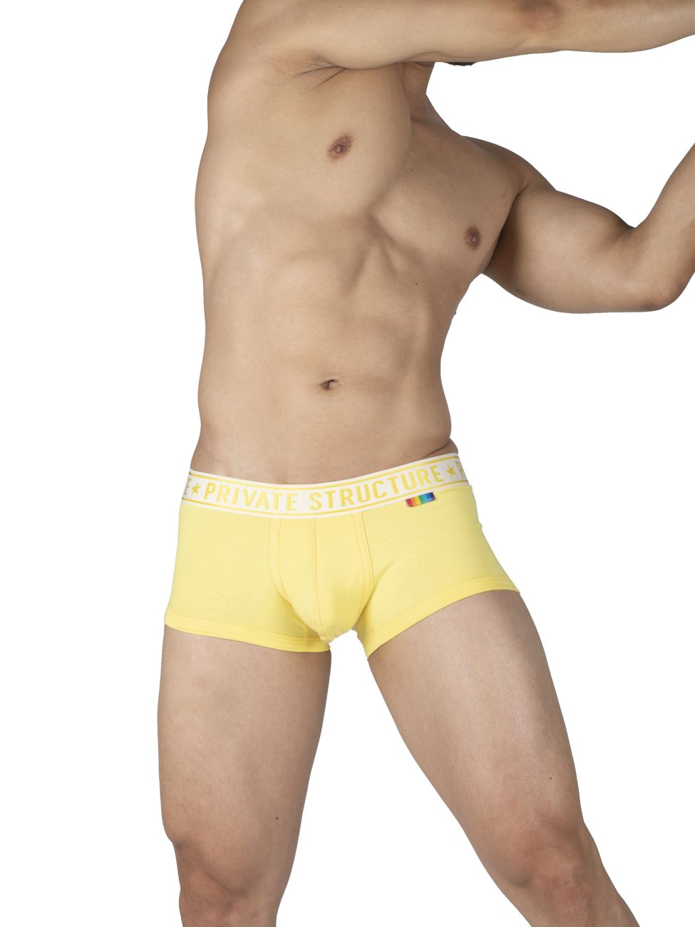 Premium Men's Mid Waist Trunks - 2 Pack Comfortable Underwear (Yellow & Blue) - Perfect for Gym, Travel & Everyday Wear