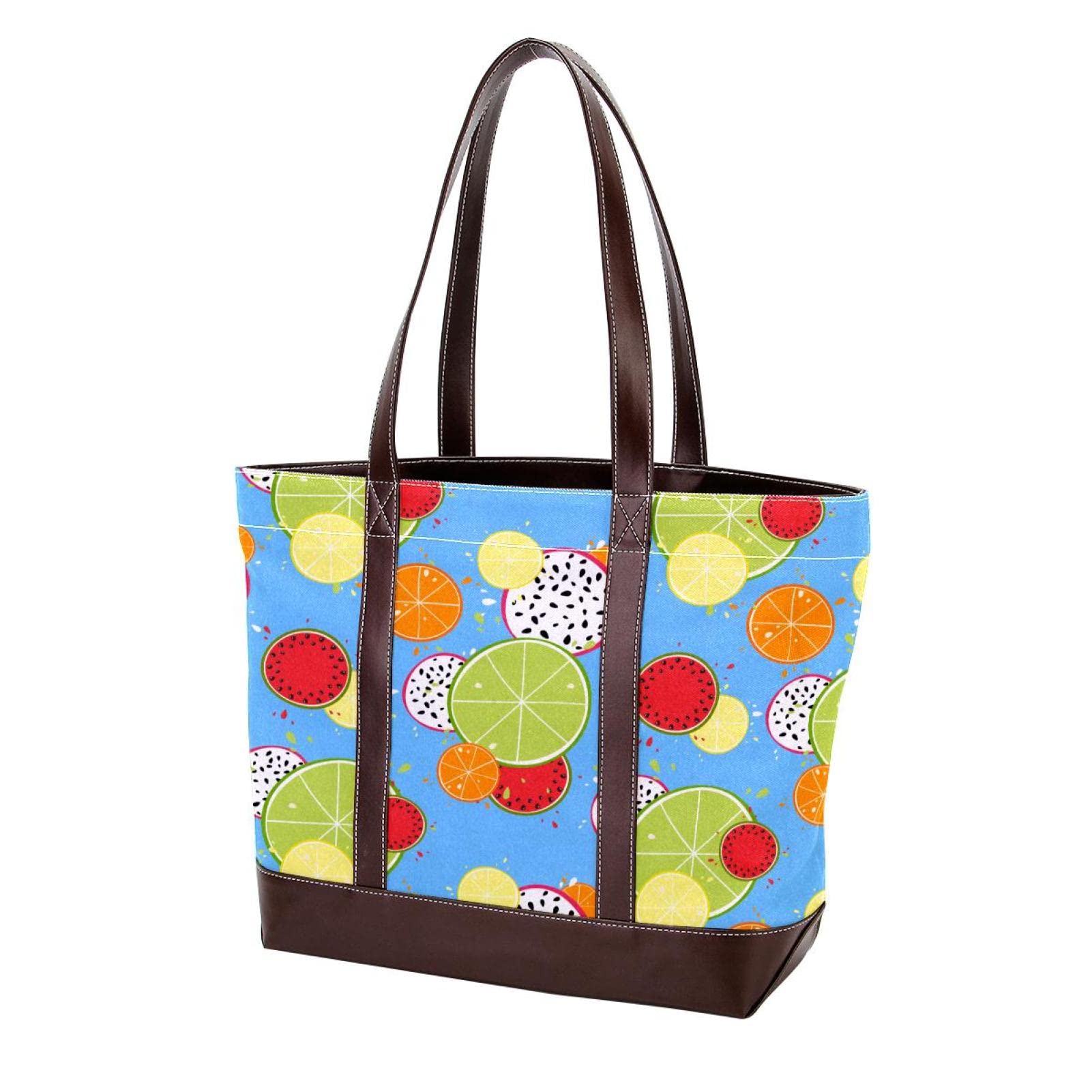 Stylish Striped Pattern Tote Bags for Women - Large Leather & Canvas Shoulder Bags, Top Handle Purses & Hobo Satchels - Perfect for Work, Travel & Everyday Use