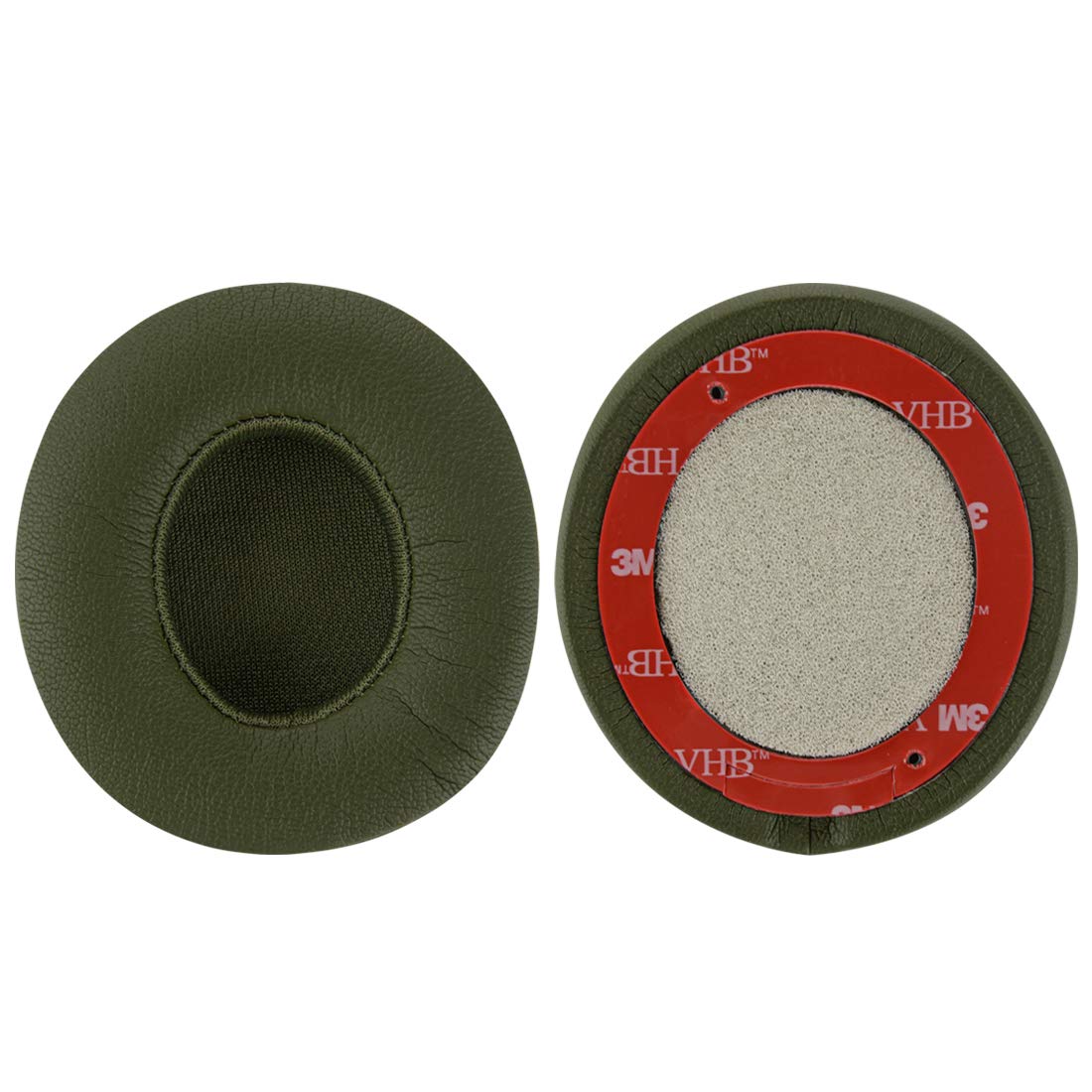Geekria QuickFit Replacement Ear Pads for Beats Solo3 Wireless Headphones (A1796) - Soft Memory Foam Cushions, Noise Isolation Earpads, Durable Ear Cups Cover Repair Parts (Green) - Perfect for Gaming, Music & Travel Comfort