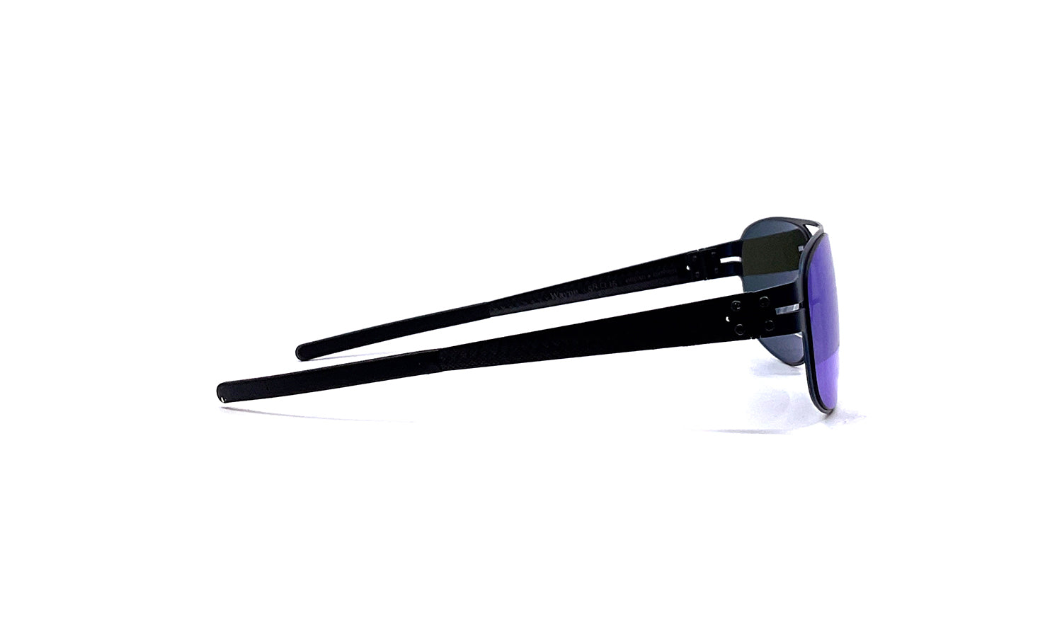 Premium Black Eyewear Wayne Sunglasses - Ocean & Carbon Frame - Stylish UV Protection for Outdoor Activities, Driving, and Fashion