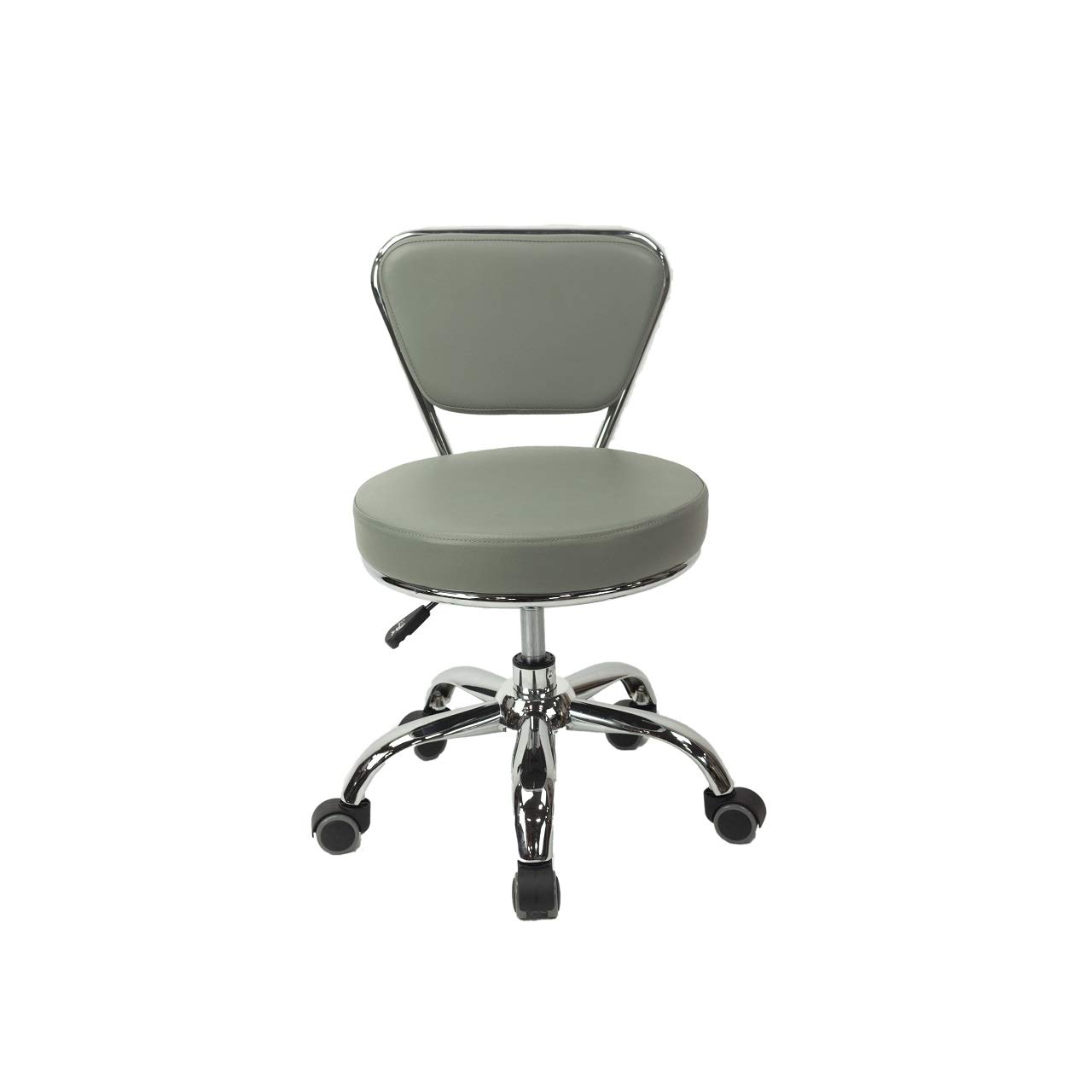 Dayton Garage Rolling Seat (Storm Gray) - Adjustable Height 13