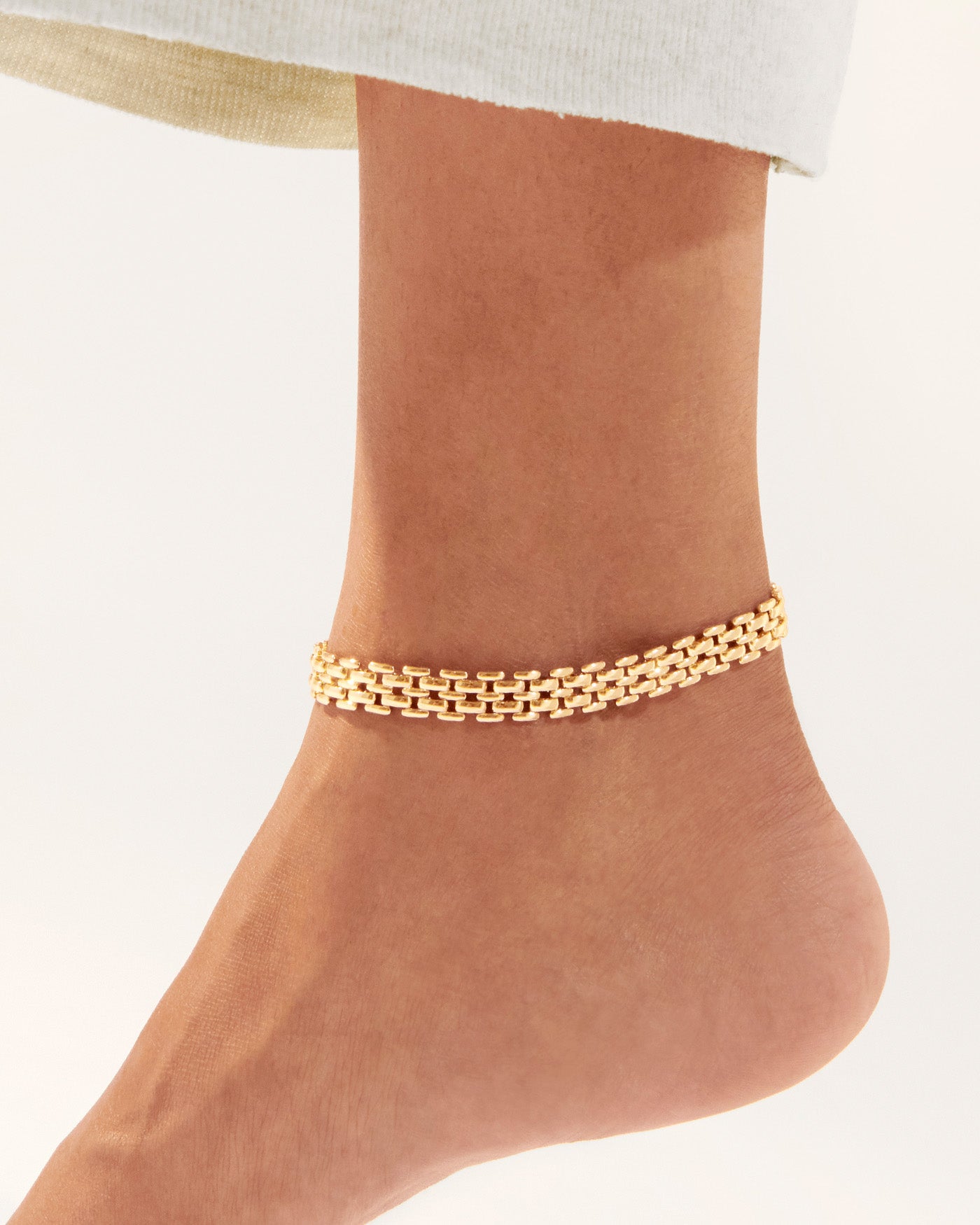 Francis Gold Anklet - Elegant & Dainty Women's Ankle Bracelet Jewelry for Everyday Wear, Beach Vacation, and Special Occasions