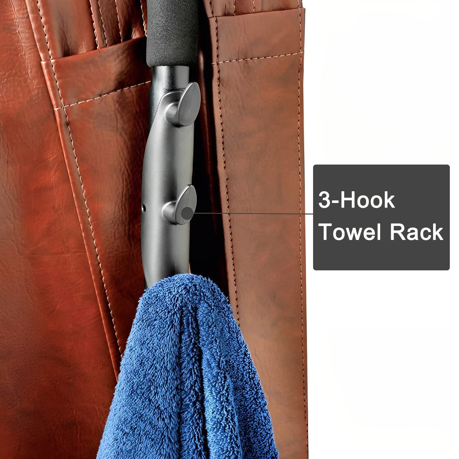 Premium Spa Cover Lift System - Heavy Duty Pivot Top Mount Hot Tub Cover Lifter with Reinforced Brackets & 3-Hook Towel Rack - Universal Fit for Most Spas & Hot Tubs - Perfect for Backyard Relaxation & Patio Decor