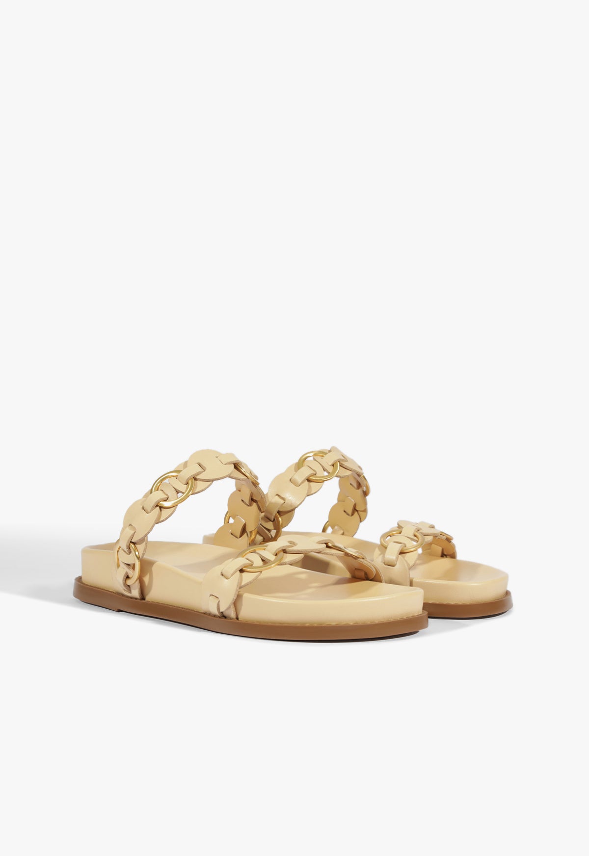 Selina Beige Leather Sporty Sandal - Women's Comfortable Casual Walking Shoes for Summer Outfits & Beach Vacations