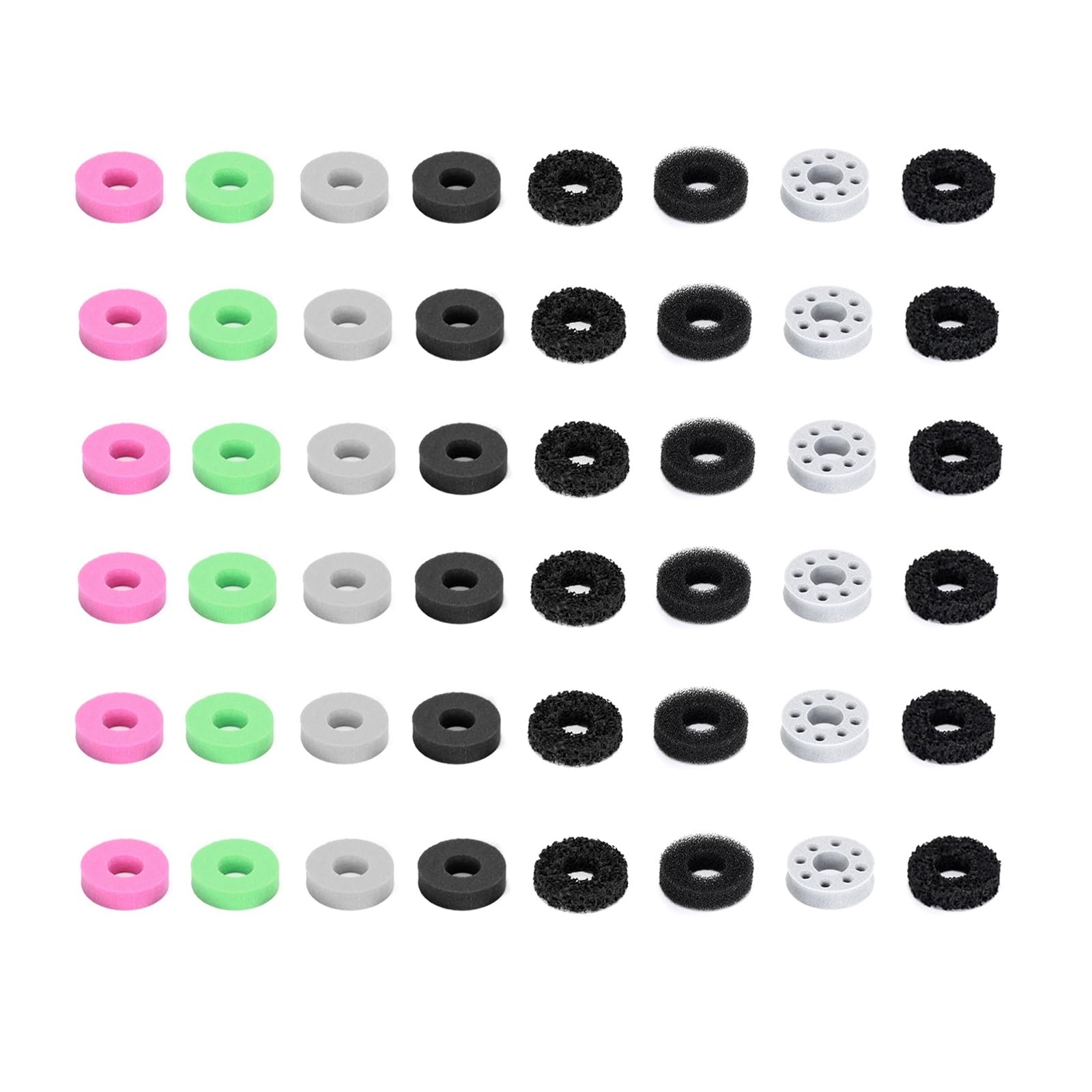 Ruimou 48-Pack Precision Control Rings for Gaming Controllers - Compatible with PS4/PS5, Xbox Series X/S, Switch Pro - 8 Adjustable Resistance Levels for Targeted Movement Control - Perfect for FPS, Sports & Fighting Games
