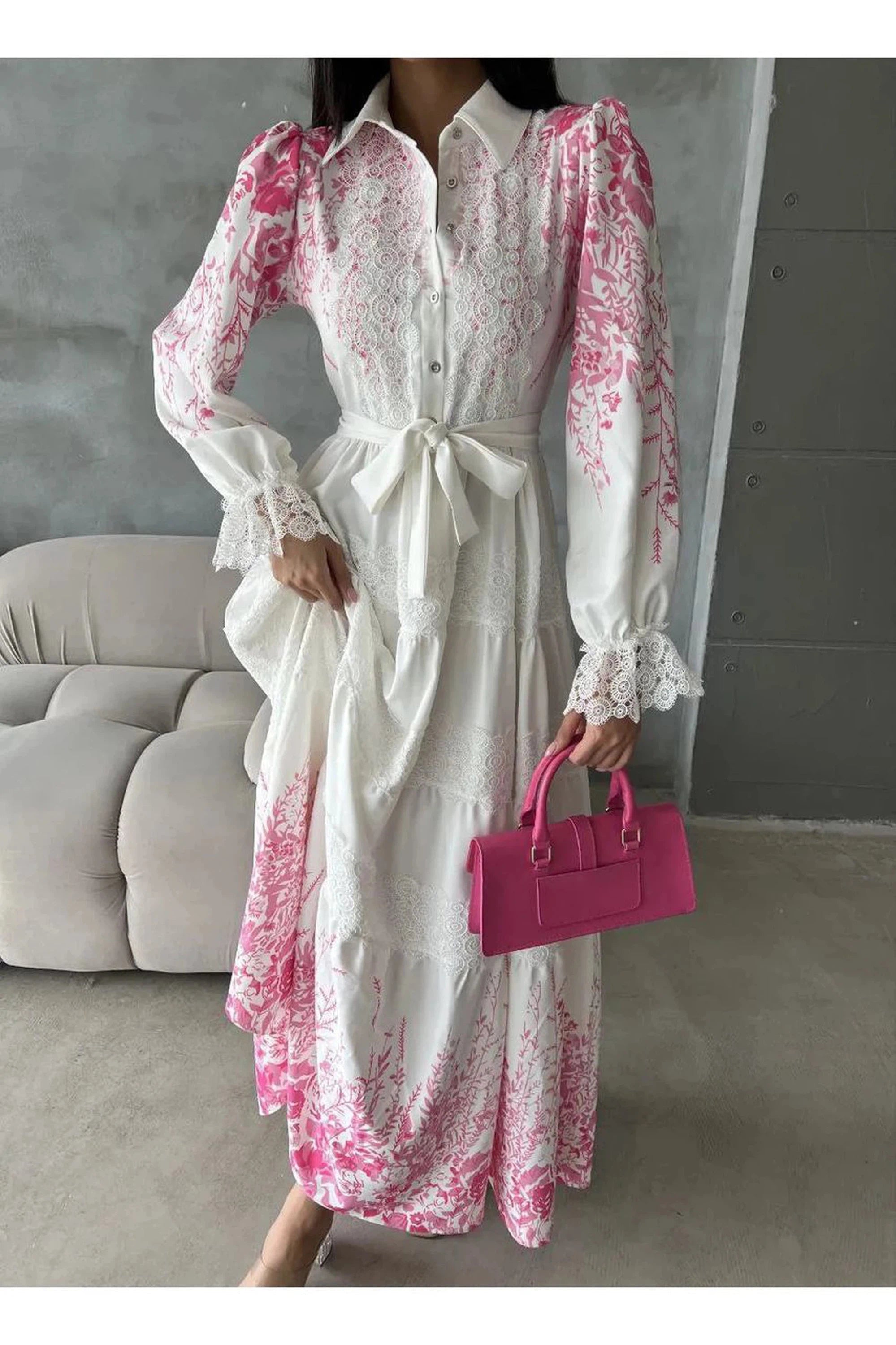 Stylish Polyester Digital Print Shirt Dress - Long Maxi Summer Dress for Women | Beach Cover Up, Vacation Outfit, Casual Wear