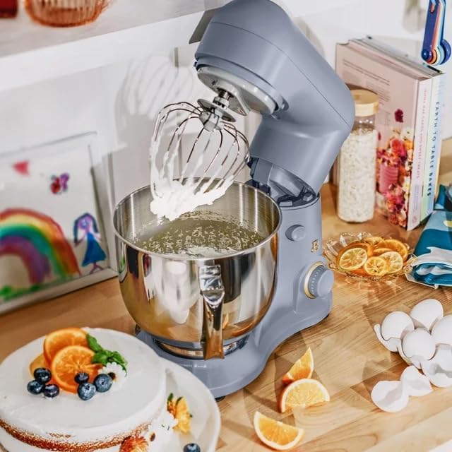 Drew Barrymore 5.3 Qt Stand Mixer - Lightweight Tilt-Head Electric Mixer with 300W Motor & 12 Speed Settings - Perfect for Baking Cakes, Cookies & Bread Dough (Cornflower Blue)