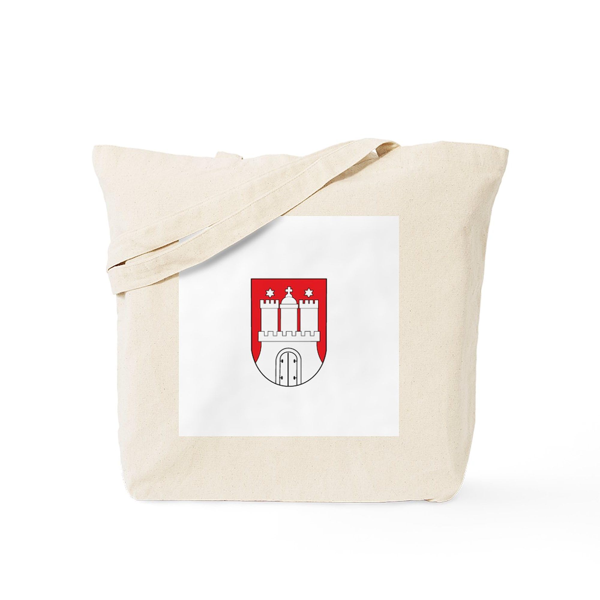 Hamburg City Tote Bag - Natural Canvas Reusable Shopping Bag for Groceries, Beach & Daily Use | Eco-Friendly & Durable