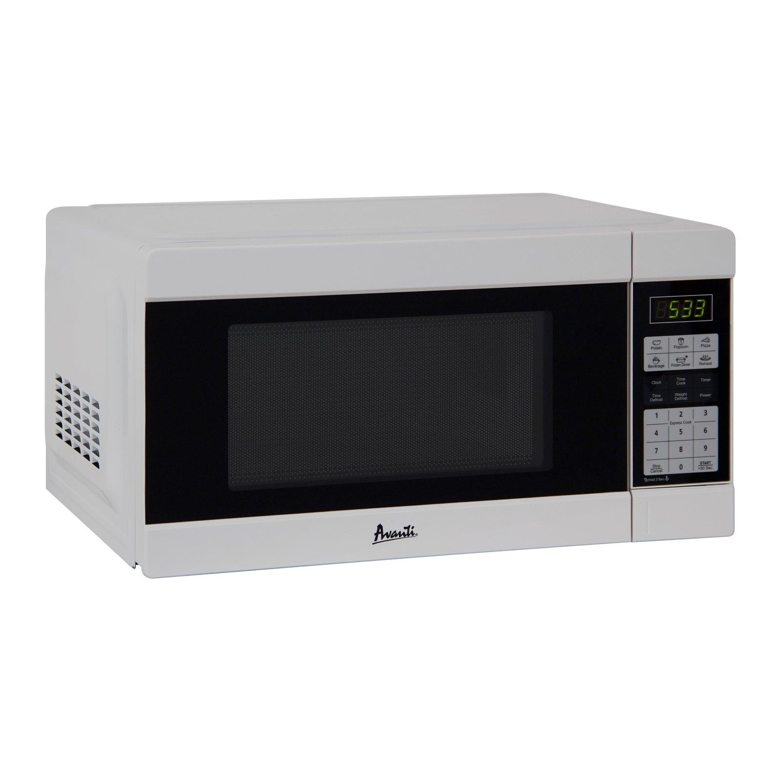Avanti MT113K0W 1.1 Cu. Ft. Compact Countertop Microwave Oven - Perfect for Small Kitchens, Dorms & Office Spaces