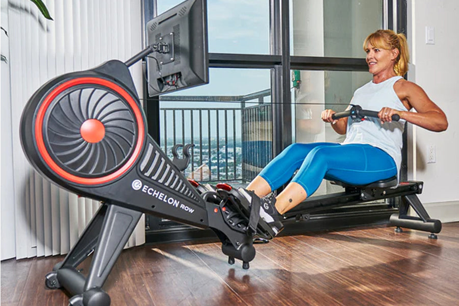Echelon Row-S Connected Rowing Machine with Smart Fitness Tracking - Perfect for Home Gym, Full-Body Workouts & Interactive Training