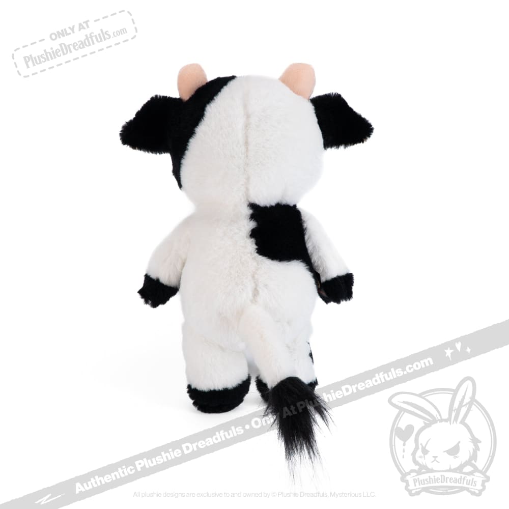 Plushie Dreadfuls Mad Cow Plush Stuffed Animal - Soft Cuddly Toy for Kids, Unique Gift for Horror Fans, Perfect for Halloween Decor & Movie Nights