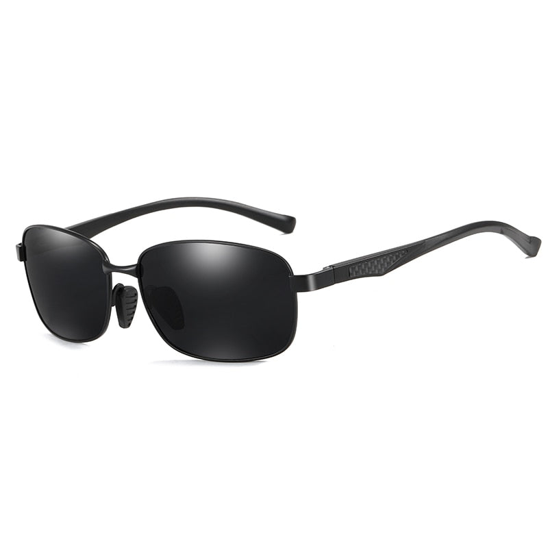 Aidien Men's Semi-Rimless Alloy Aluminum Magnesium Frame Sunglasses 7755 - Lightweight & Durable for Outdoor Sports, Driving & Fashion