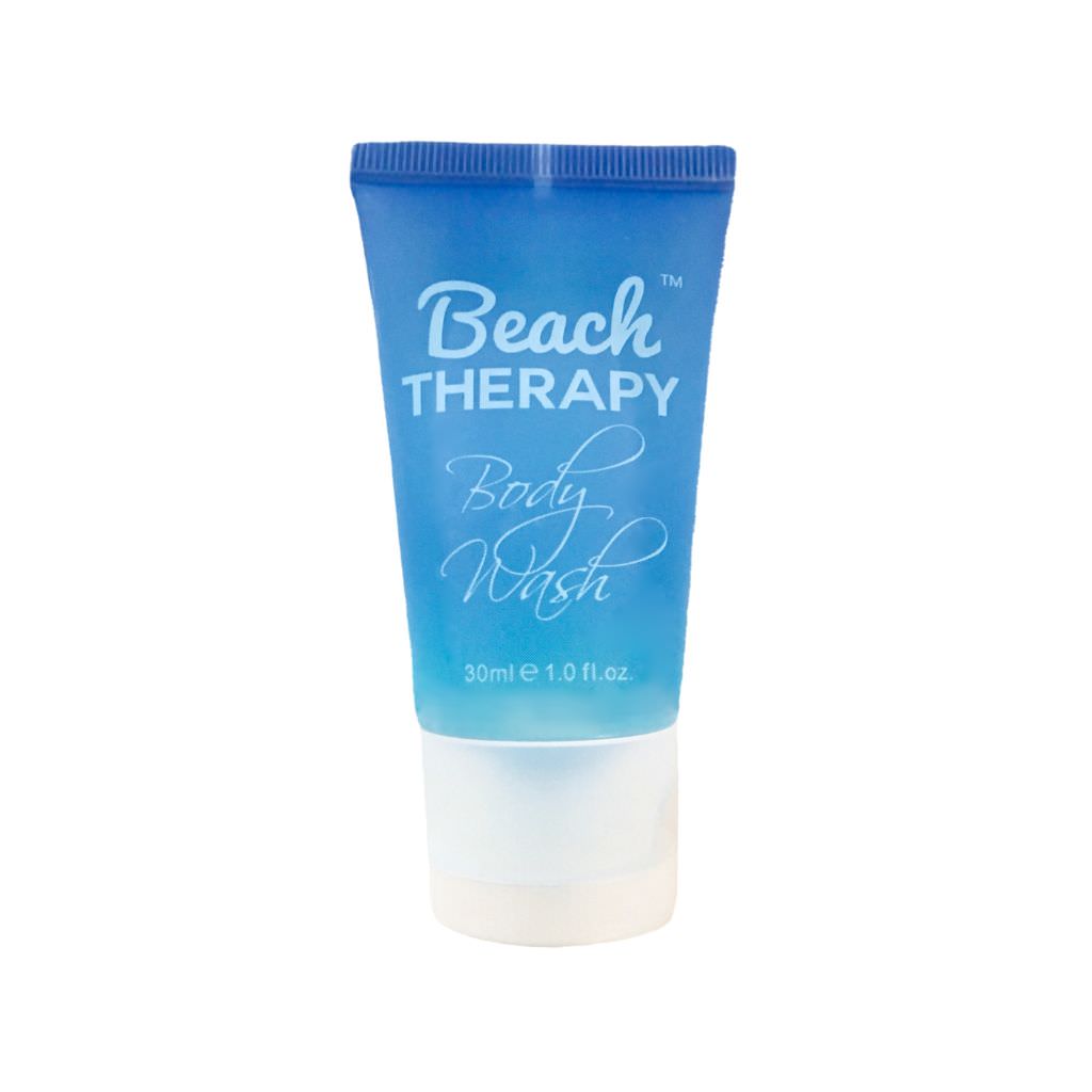 Beach Therapy Body Wash 30ml - Hydrating & Refreshing Shower Gel for Dry Skin - Perfect for Vacation, Travel & Spa Days