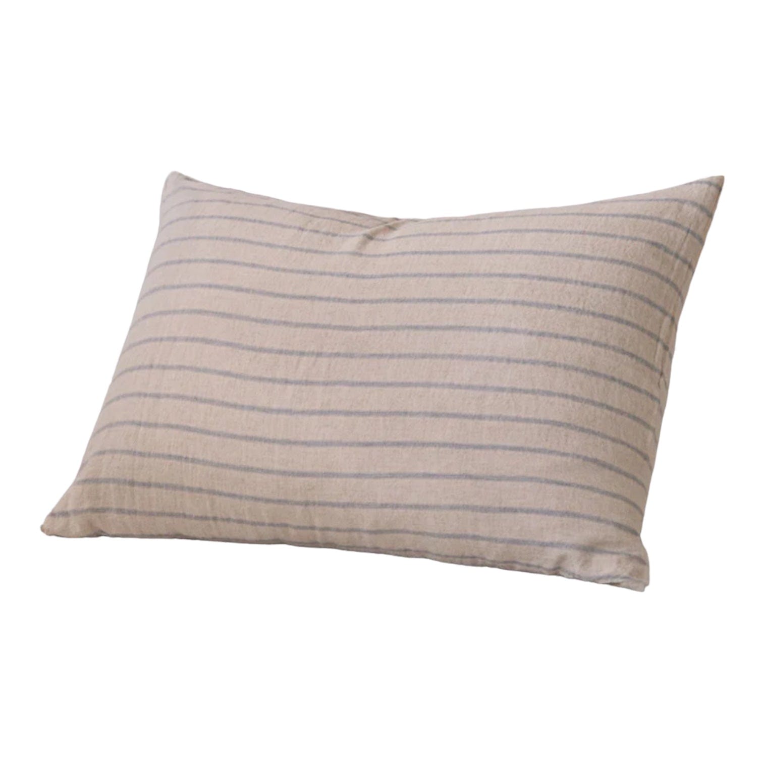 Basix Stripe Roy/Sable Linen Pillowcase - Soft & Breathable Linen Pillow Cover for Bedroom, Home Decor & Gift - Perfect for Master Bedroom, Guest Room & Airbnb
