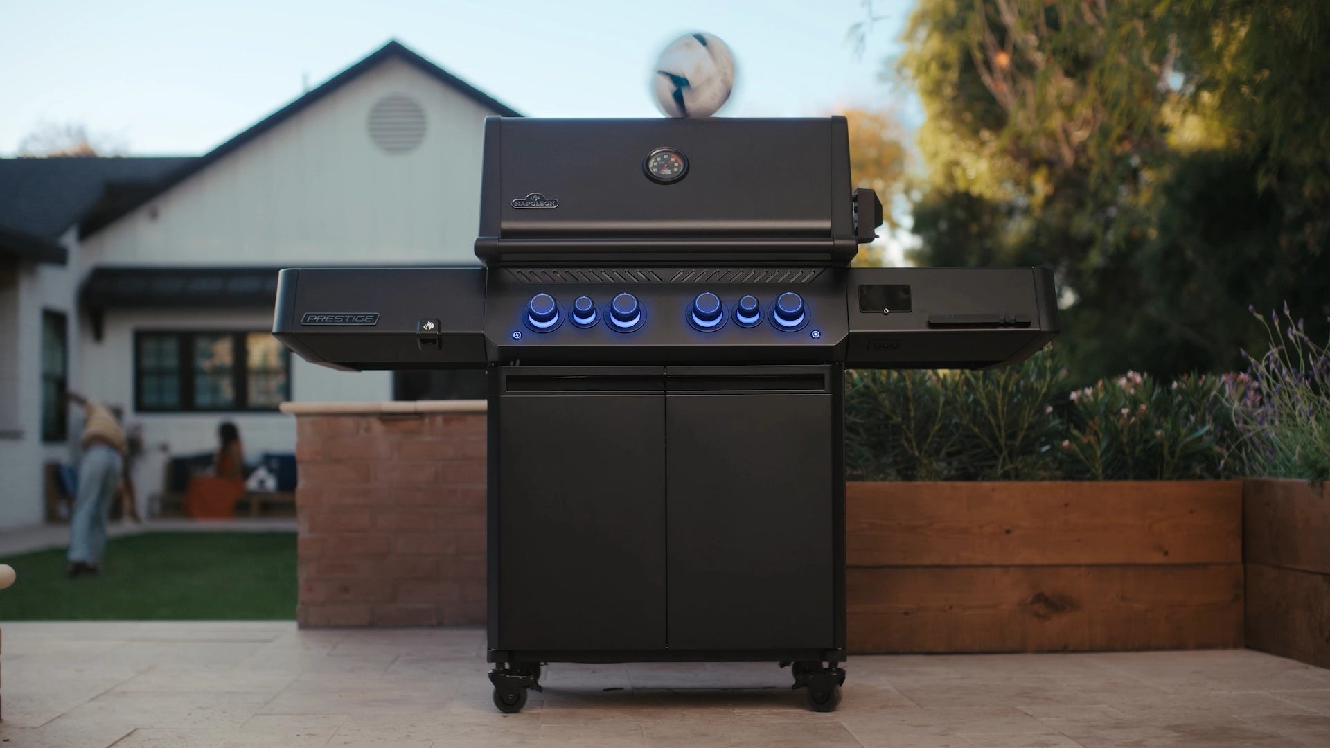 Napoleon Phantom Prestige® 500 RSIB Smart Gas Grill with Infrared Side & Rear Burners - Perfect for Outdoor Cooking, Backyard BBQs, and Patio Entertaining