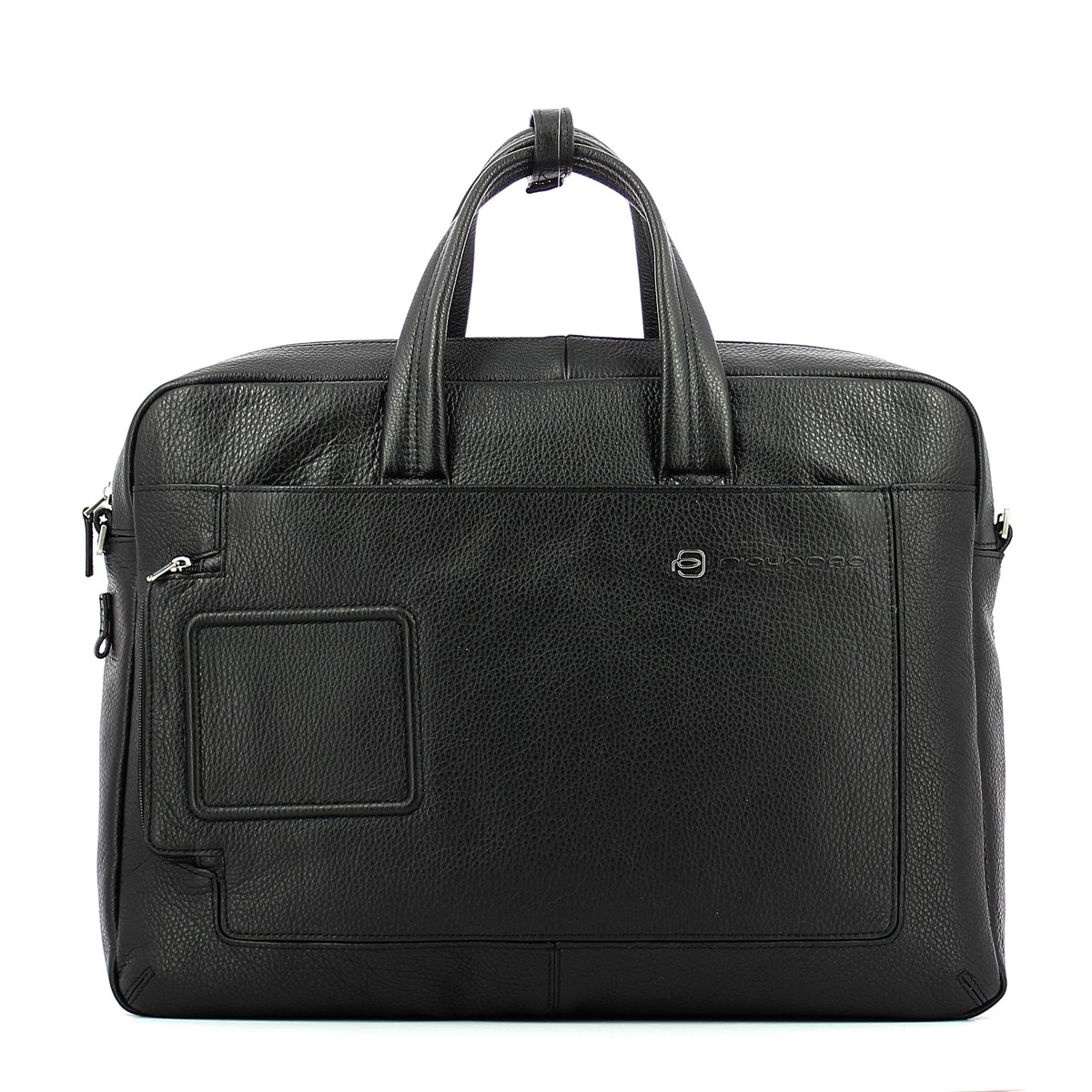 Piquadro Genuine Leather Briefcase for Laptop - 44cm Professional Business Bag with Dedicated Laptop Compartment | Perfect for Office, Travel & Business Meetings