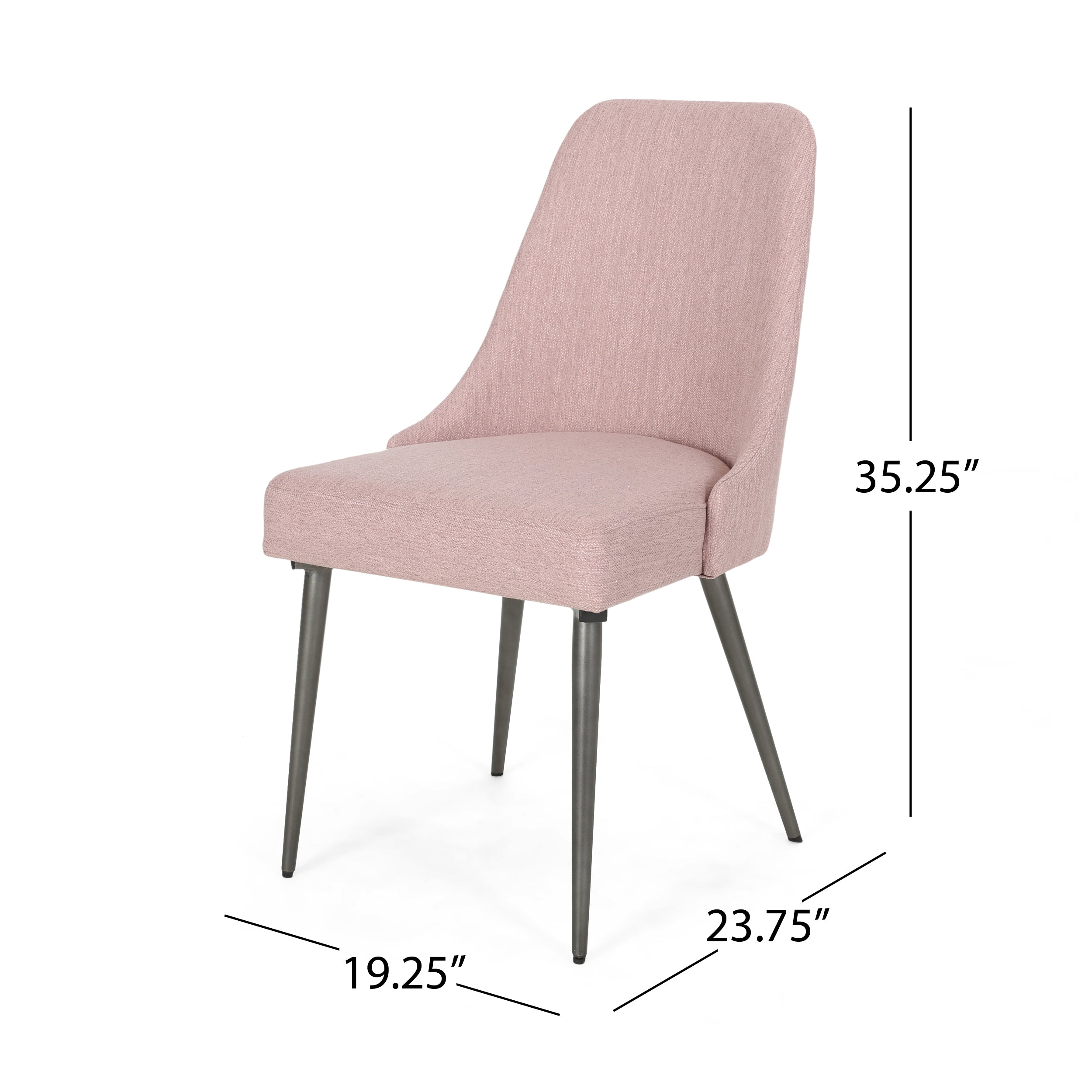 Modern Dining Chairs Set of 2 - Sturdy Wooden Kitchen Chairs with Padded Seat Cushions - Perfect for Dining Room, Kitchen, Breakfast Nook & Small Spaces