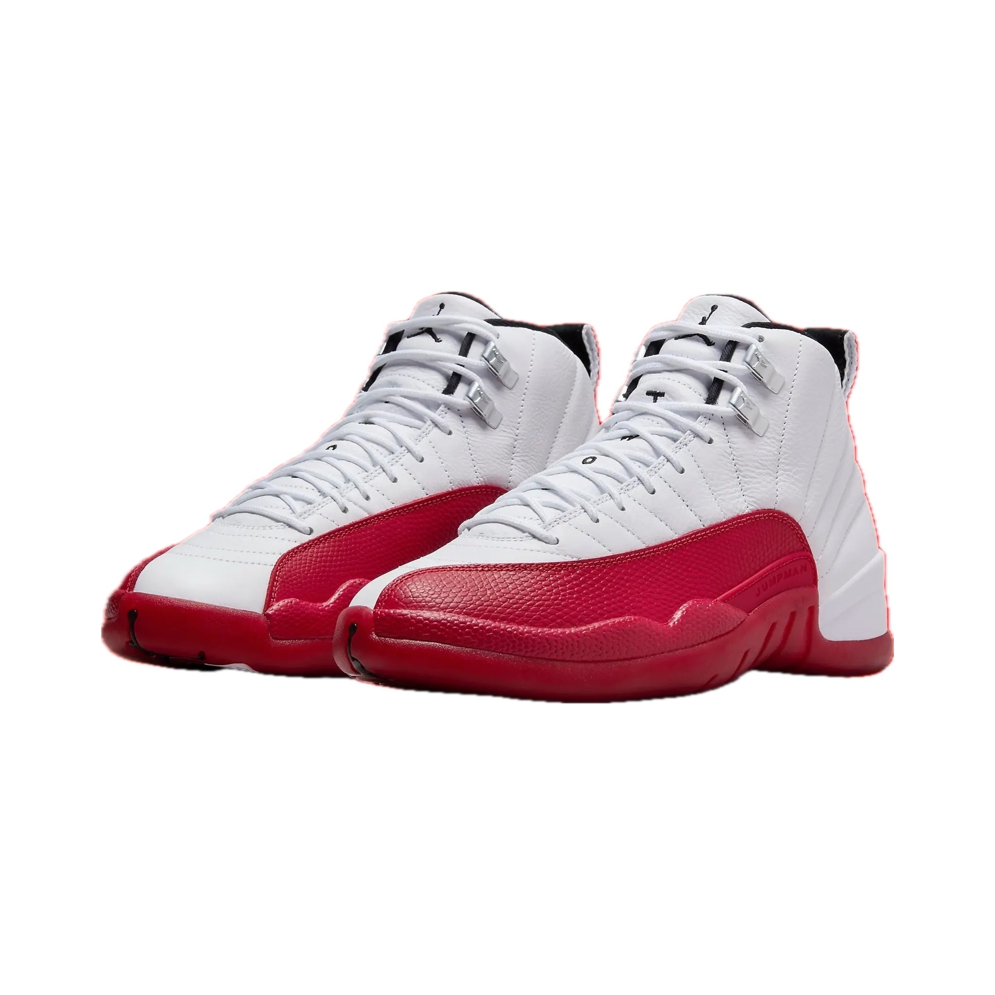 Air Jordan 12 Retro Men's Basketball Shoes - Cherry White Black Varsity Red Colorway | Classic Sneakers for Streetwear, Sports & Casual Outfits