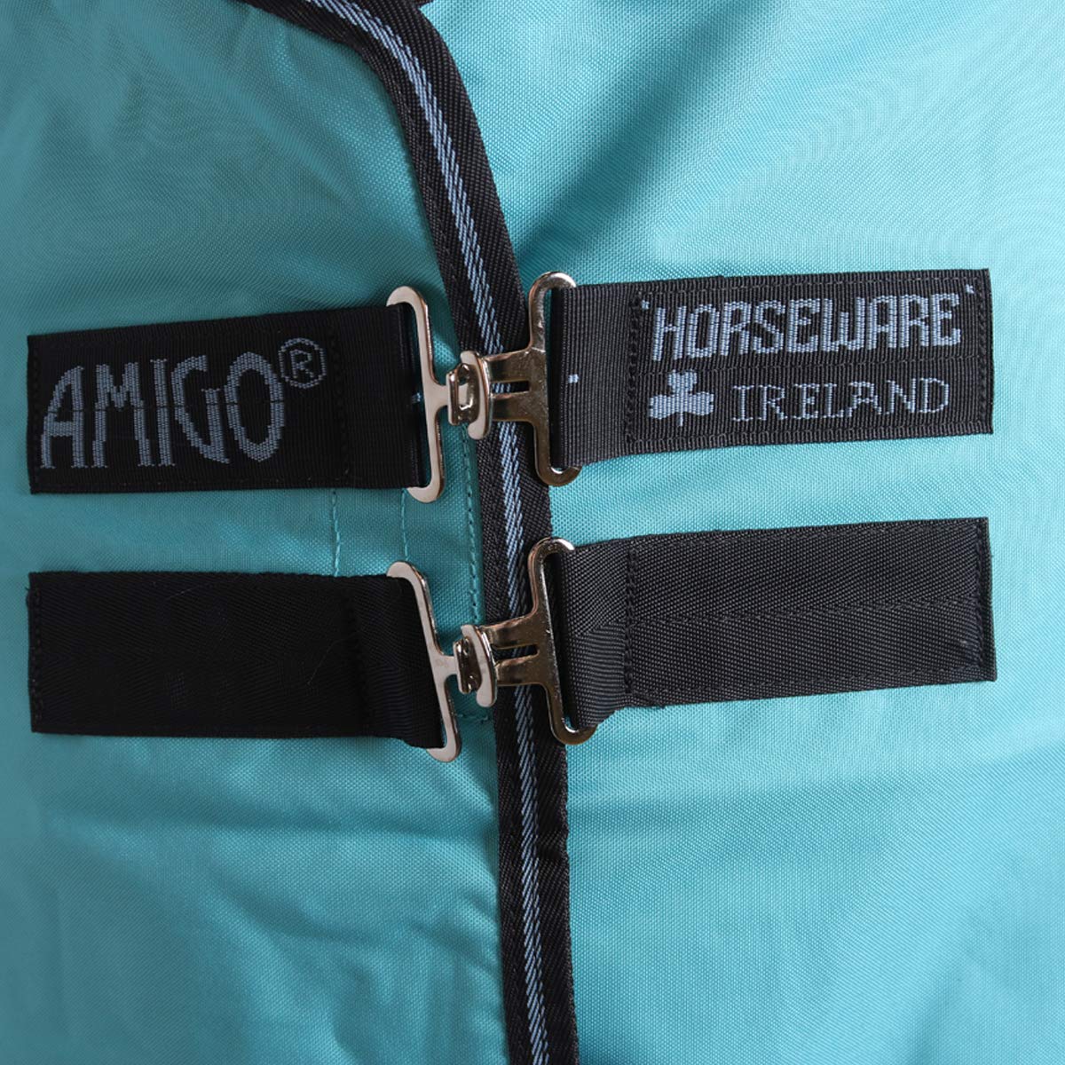AMIGO Hero 900 to 0g Lite 75 Capri/Gunmetal/Blue - Premium Lightweight Horse Riding Saddle Pad for Comfort & Performance - Perfect for Training, Dressage & Show Jumping