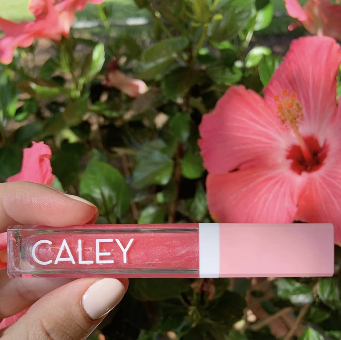 Caley Cosmetics Probiotic Lip Oil Gloss - Hydrating & Nourishing Lip Treatment with Natural Oils, Island Blossom Scent | Perfect for Daily Moisture & Nighttime Lip Care