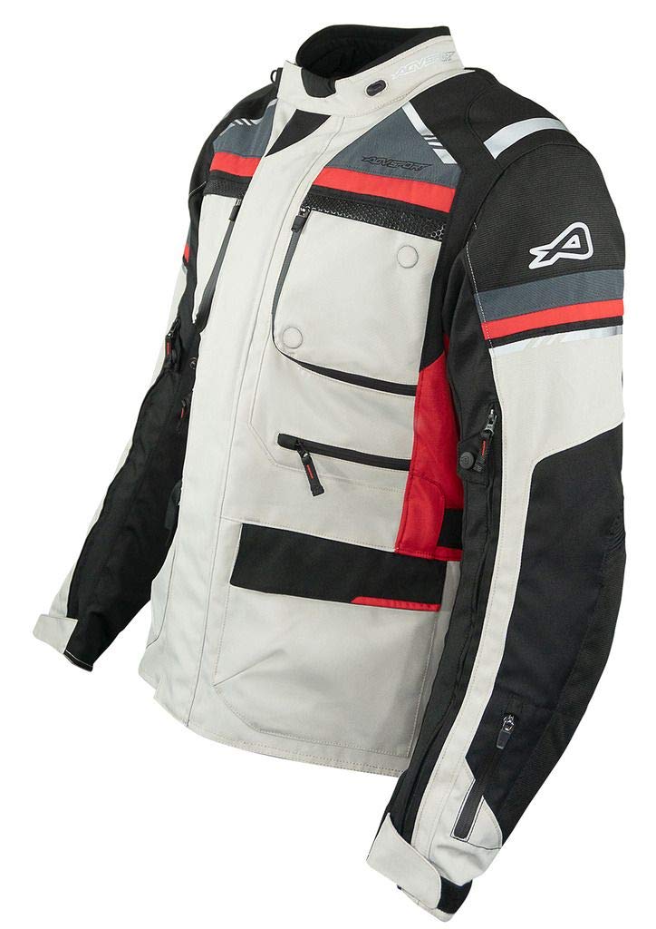AGVSPORT Mojave Men's Thermal All-Season Motorcycle Jacket with CE Armor - Waterproof Windproof Riding Gear for Winter & Cool Weather Motorcycle Adventures