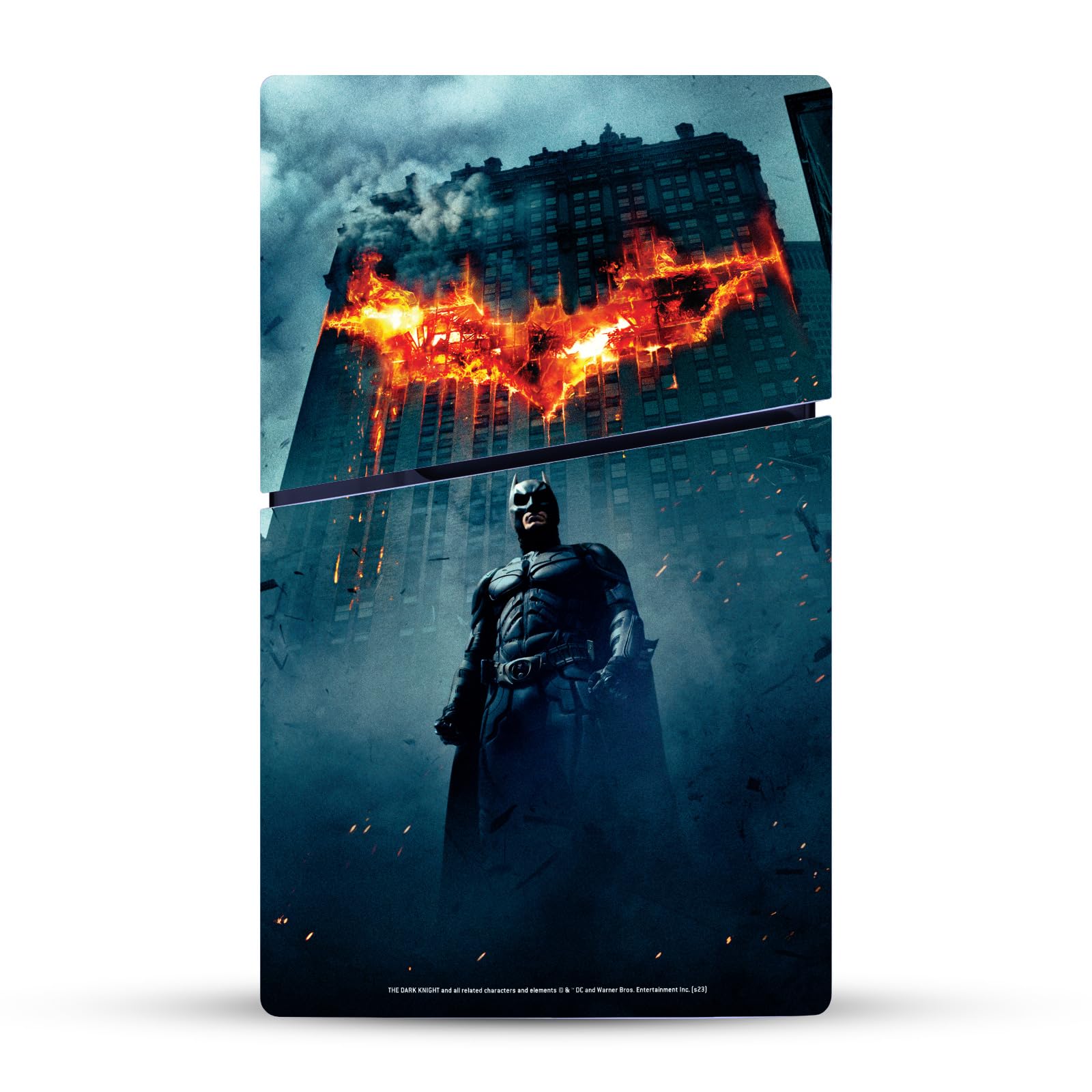 Official The Dark Knight Batman Vinyl Skin Sticker for Sony PlayStation 5 PS5 Slim/PRO Disc Edition - Licensed Art Key Poster Gaming Decal | Perfect for Gamers & Batman Fans, Great for Customizing Your Console
