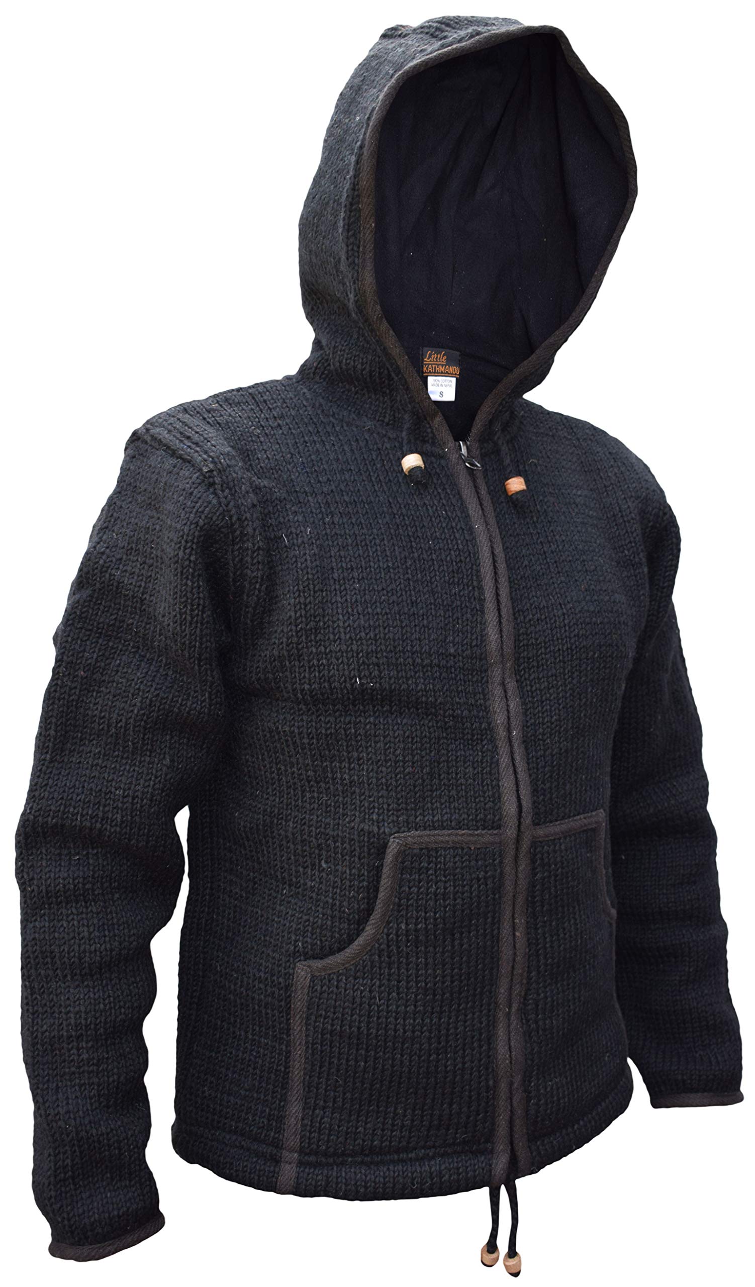 Premium Gheri Natural Woolen Handmade Sherpa Jacket - Cozy Knitted Hoodie for Men & Women | Perfect for Winter, Hiking, and Outdoor Adventures