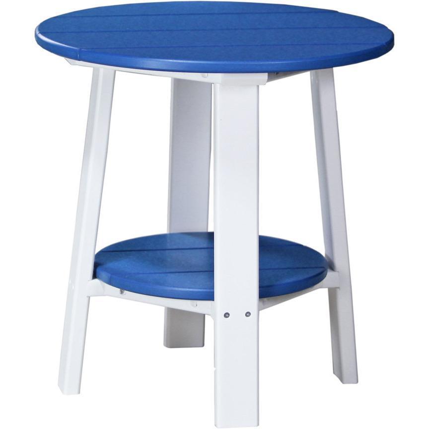 LuxCraft Recycled Plastic Deluxe End Table - Stylish & Eco-Friendly Nightstand for Living Room, Bedroom, or Office - Perfect for Holding Lamps, Books & Drinks