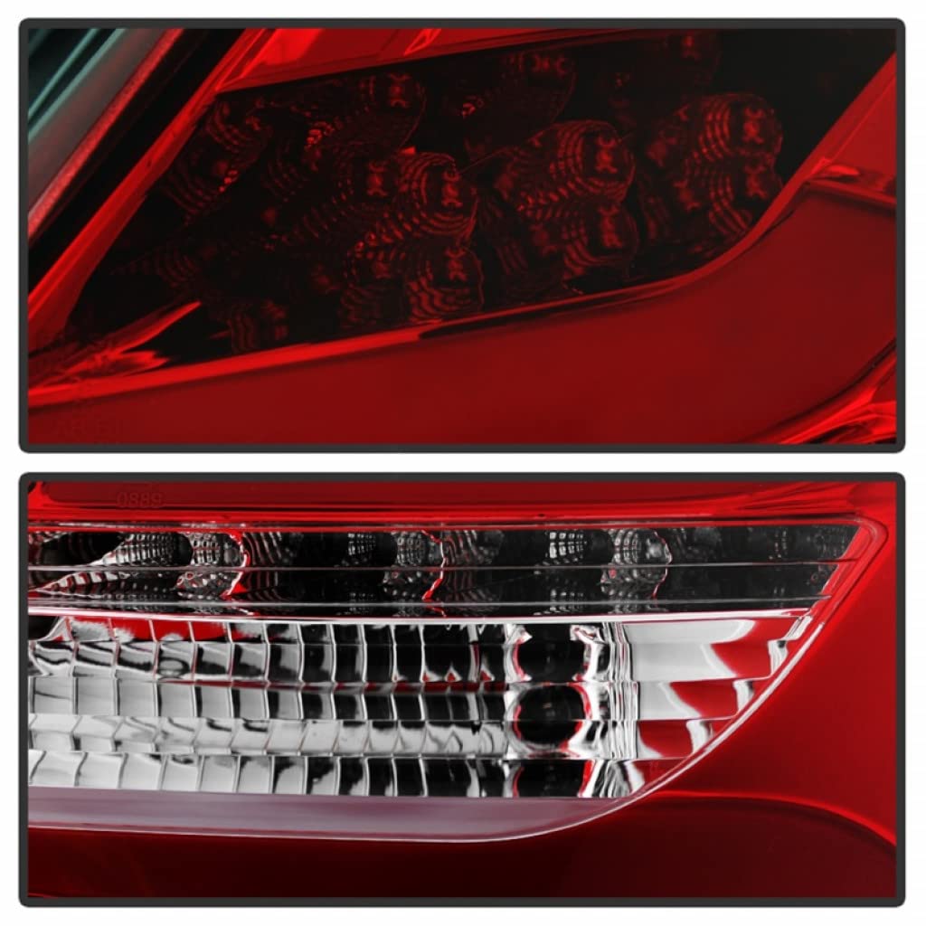 Spyder LED Tail Lights for Ford Focus 2012-2014 | 5-Door Hatchback | Red & Clear Lens | Pair (Part# 5085153) | Upgrade Your Car's Style & Visibility for Night Driving