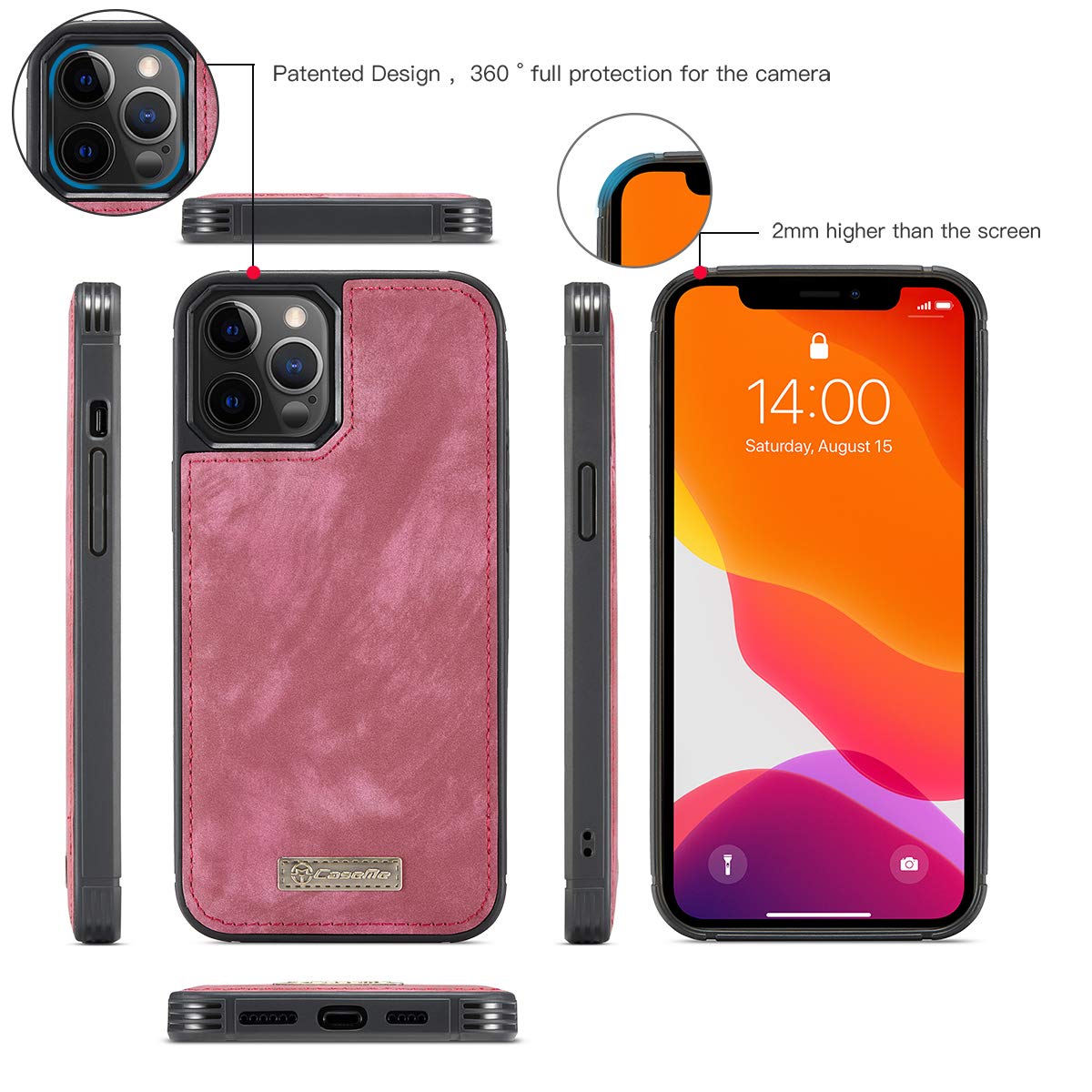 Magnetic Detachable Wallet Case for iPhone 12/12 Pro 5G (6.1