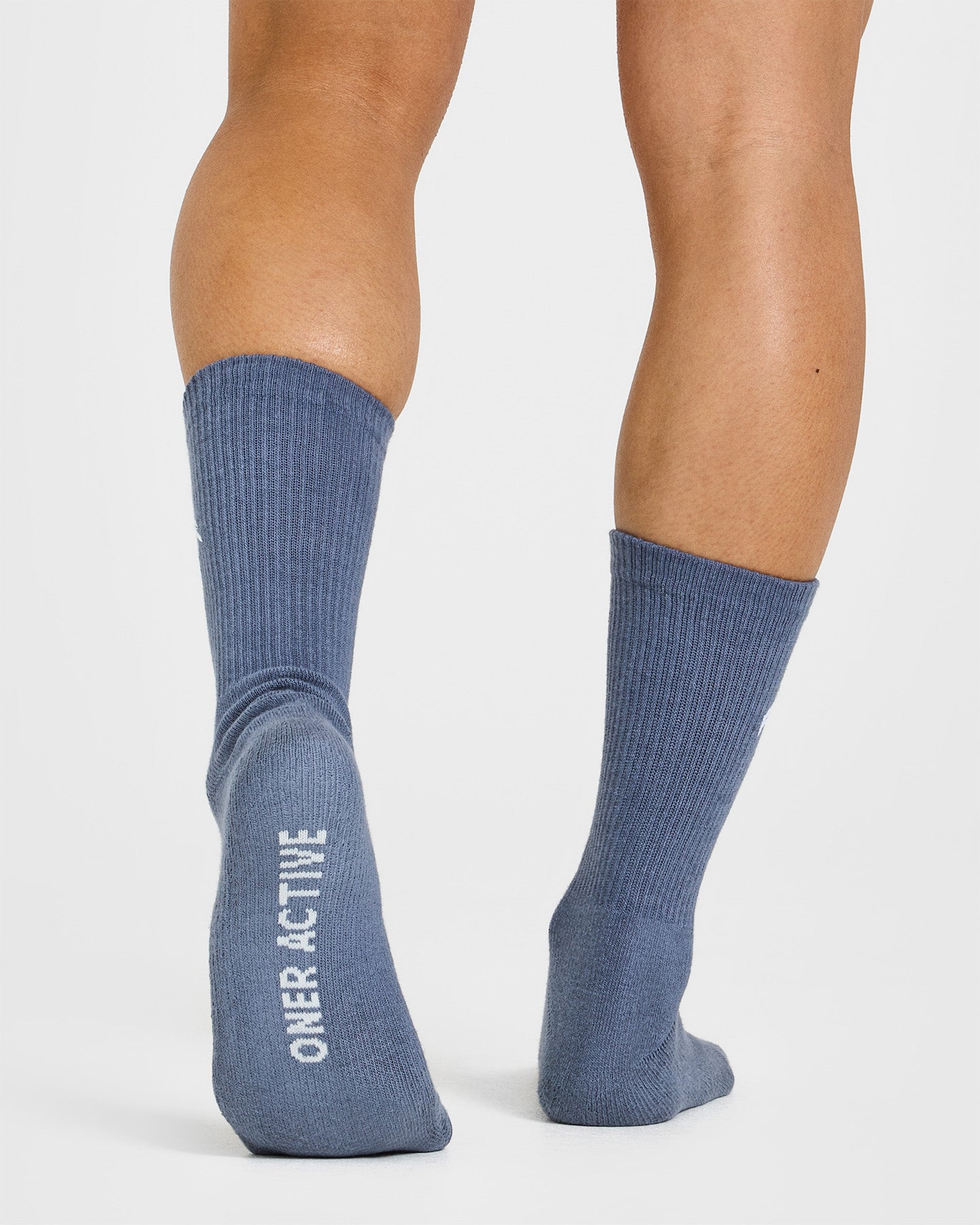 Premium All-Day Comfort Crew Socks 1-Pack (Granite Blue) - Soft Breathable Cotton Socks for Men & Women - Perfect for Work, Sports & Everyday Wear