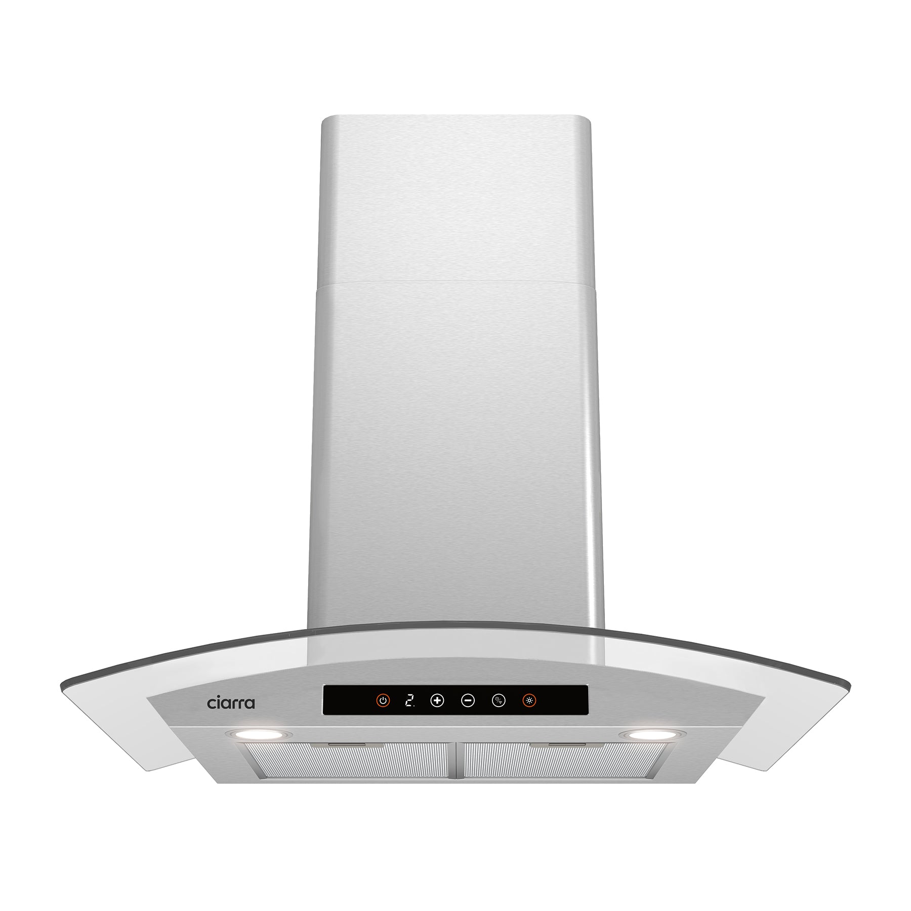 CIARRA 30 Inch Smart Wall Mount Range Hood with Alexa & Google Home Voice Control - CAS75502W OW - Modern Glass Canopy Design for Kitchen Ventilation (Perfect for Apartments, Condos & Open-Concept Homes)