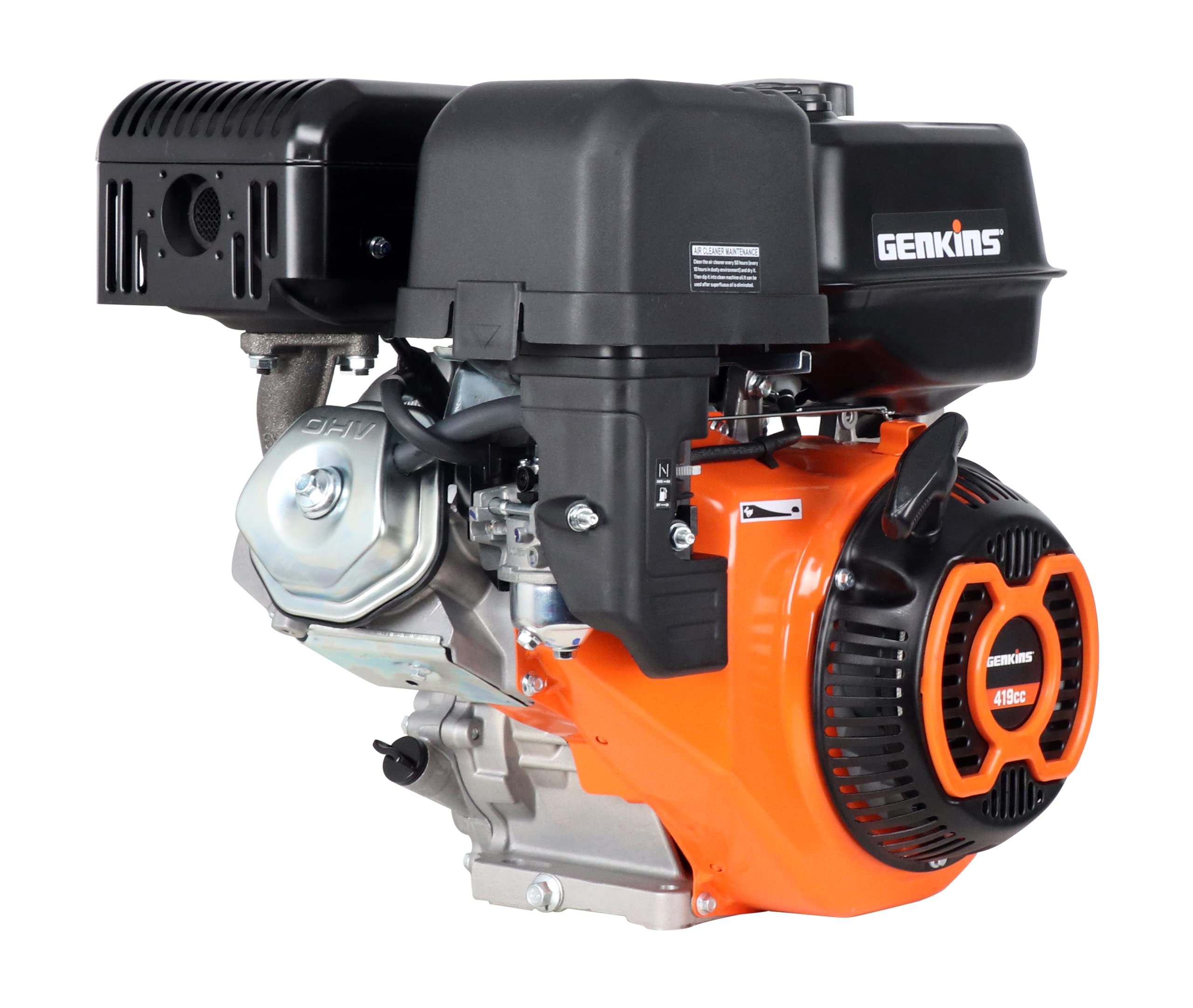 16 HP 420cc Recoil Start Gas Powered Multi-Use Engine - GK420 - Perfect for Lawn Mowers, Generators, Pressure Washers & More