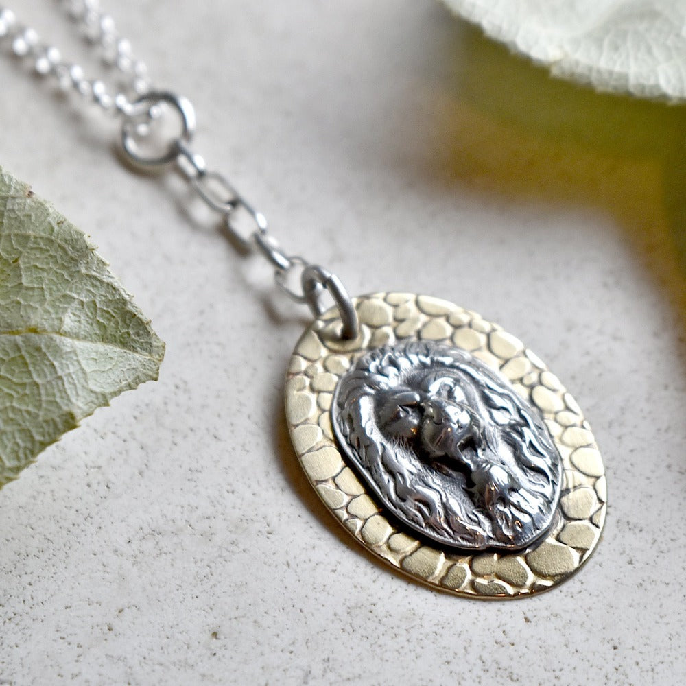 Lion Die Struck Y Chain Necklace for Women - Elegant Gold Plated Stainless Steel Pendant Necklace - Perfect for Daily Wear, Parties, and Gifts