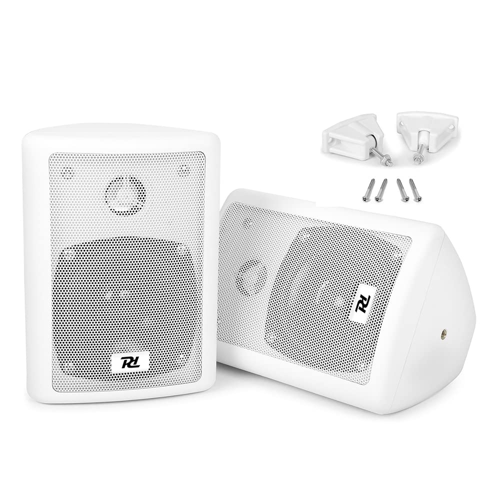 Skytec Passive Wall Mounted Speakers Pair - White 4