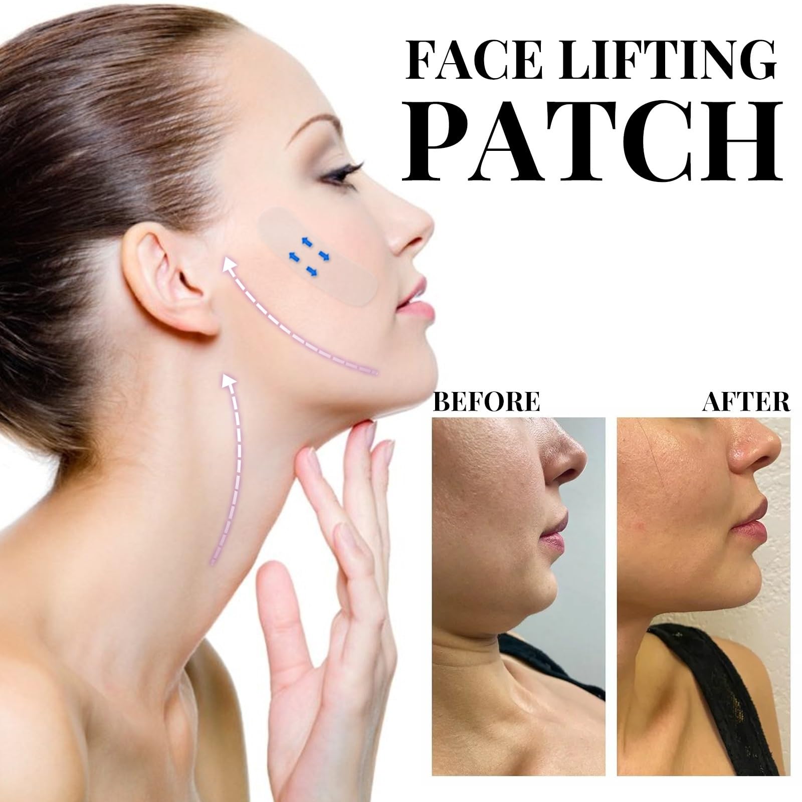 Natural Face Lift Tape - Invisible Skin Tightening for Sagging Skin & Wrinkles - Daily Use