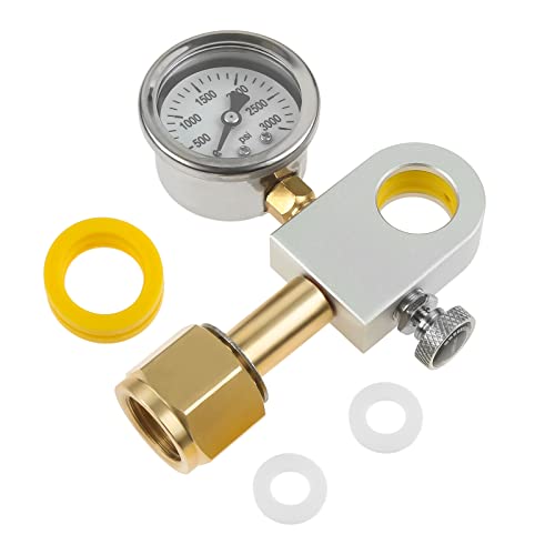 Gold CO2 Adapter with Gauge